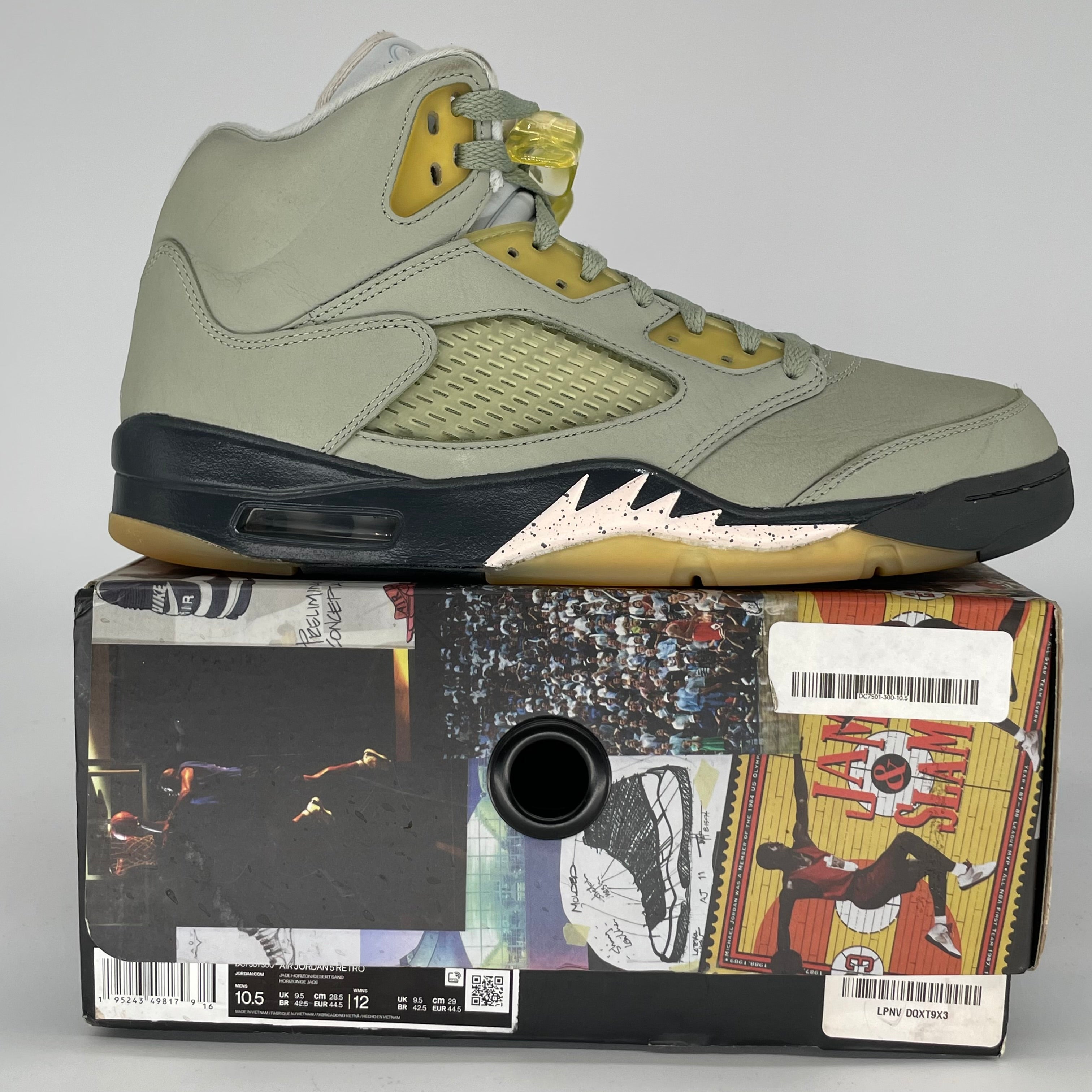 AIR JORDAN 5 JADE HORIZON SIZE 10.5 DC7501-300