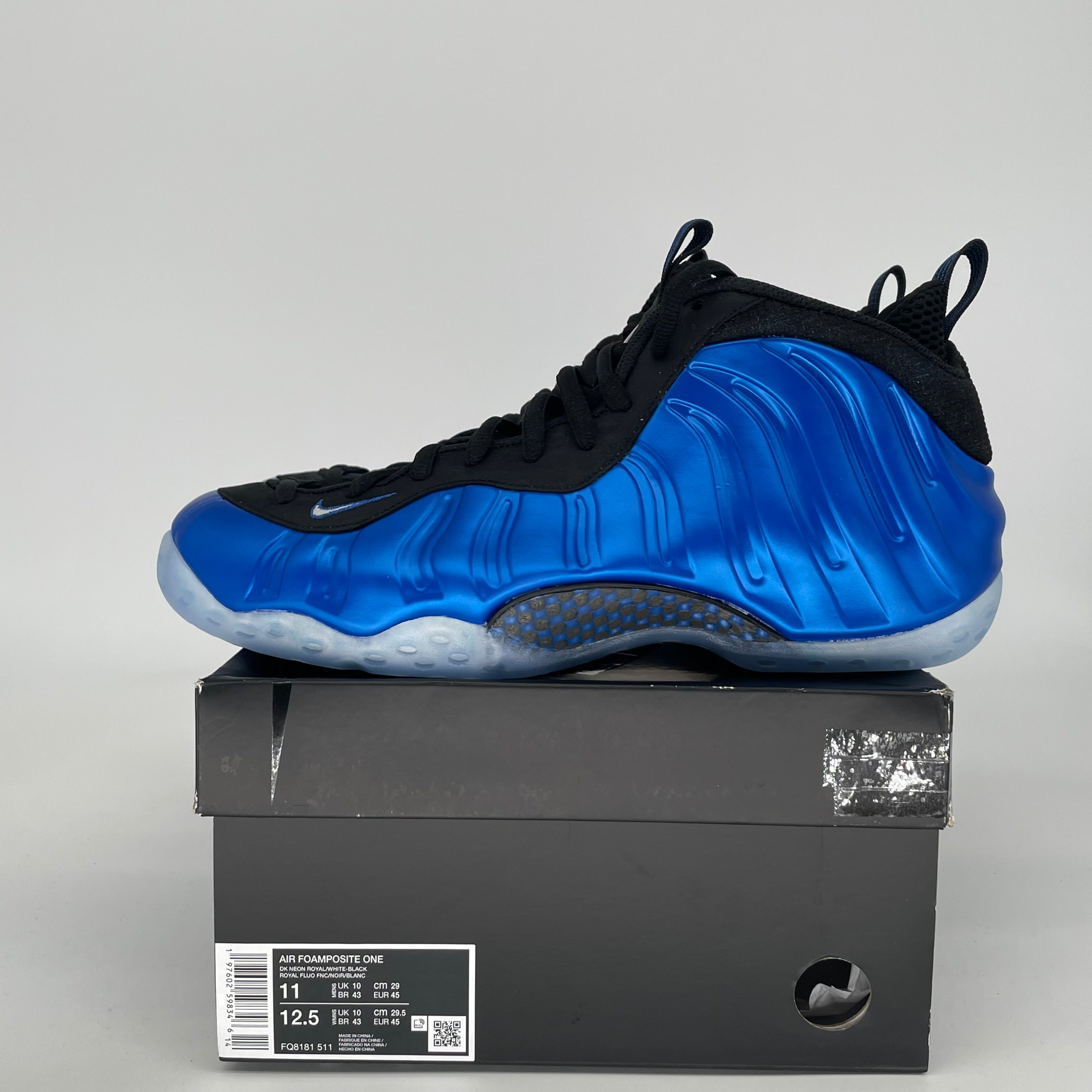 NIKE AIR FOAMPOSITE ONE INTERNATIONAL BLUE SIZE 11 FQ8181-511