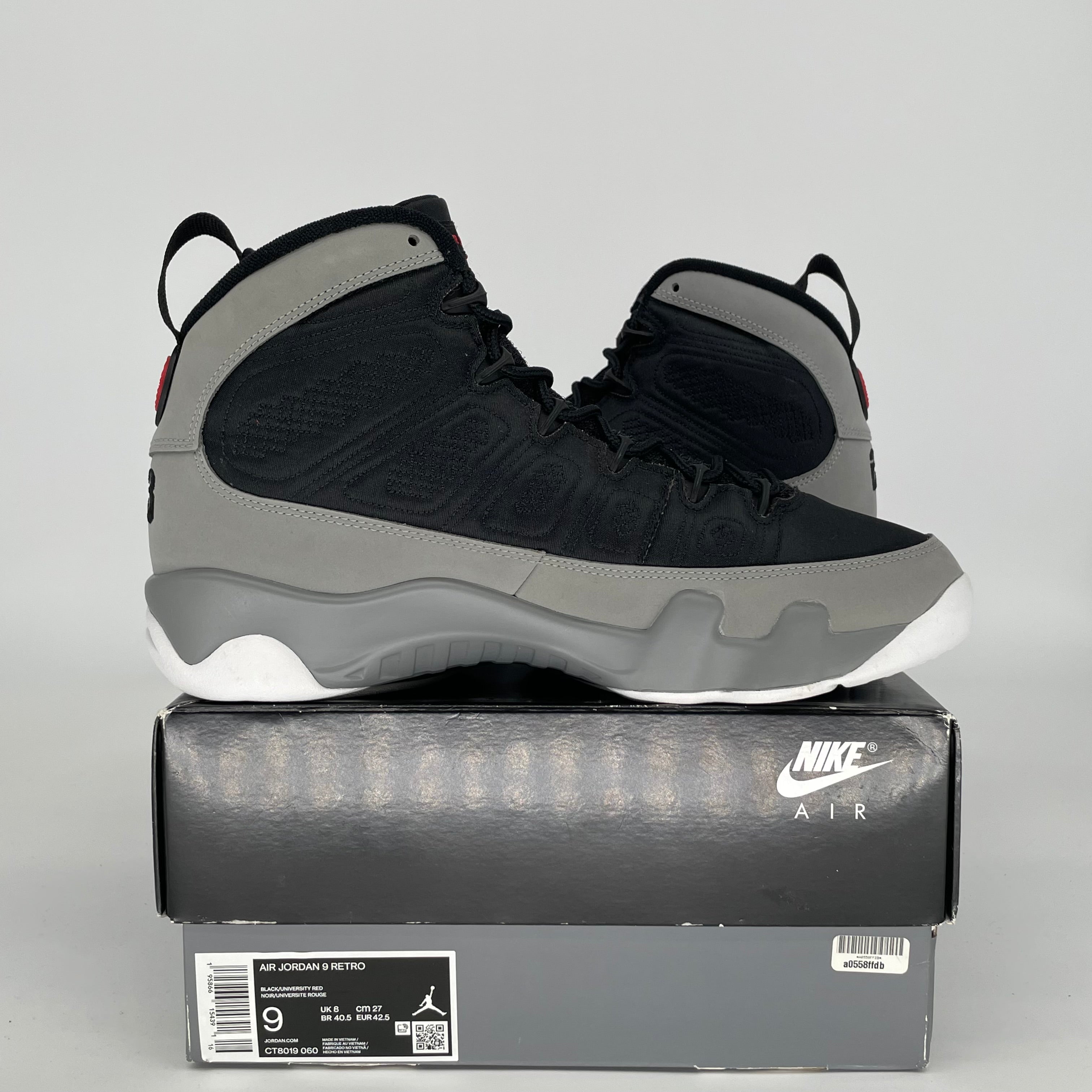 AIR JORDAN 9 PARTICLE GREY SIZE 9 CT8019-060