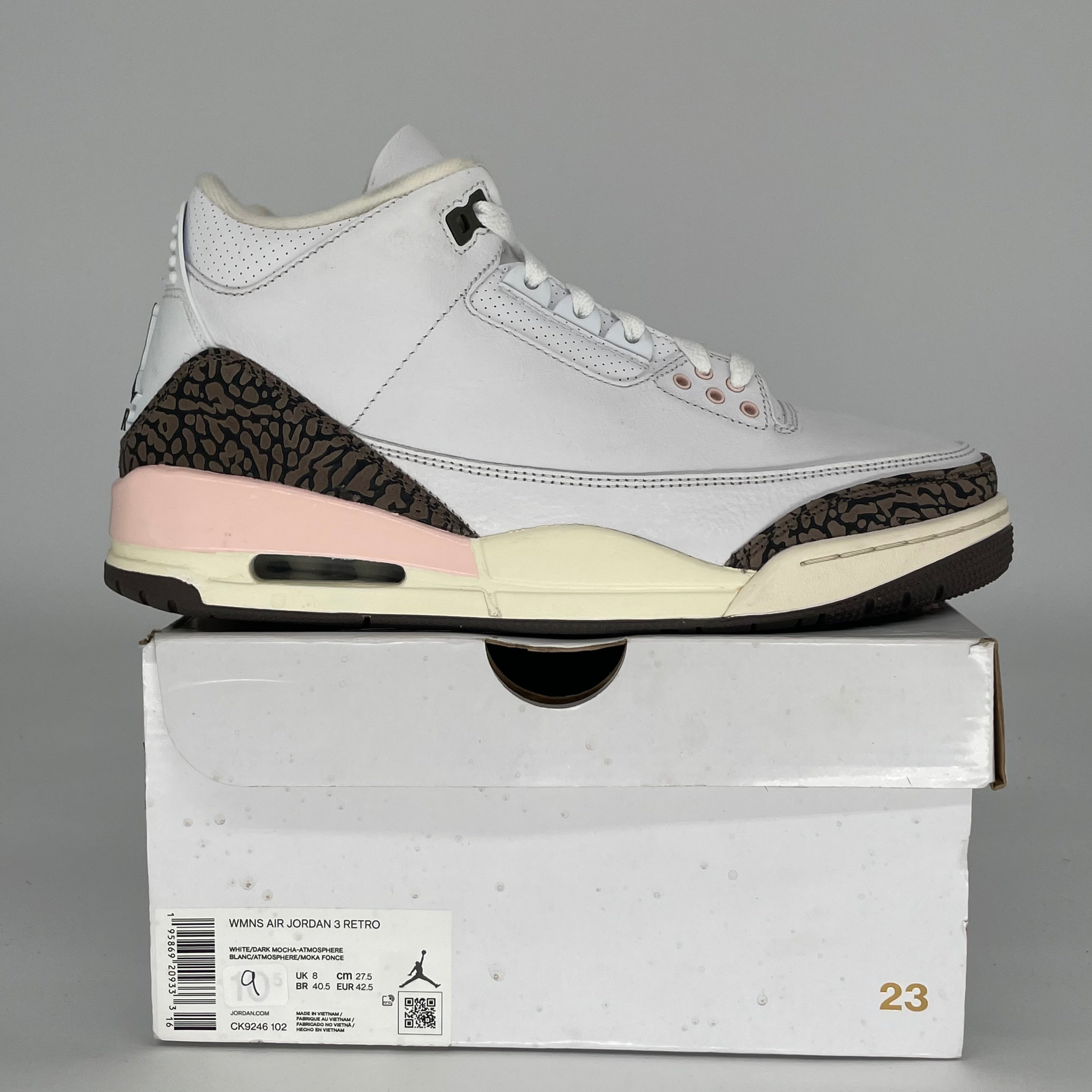 AIR JORDAN 3 NEAPOLITAN W SIZE 9/10.5W CK9246-102