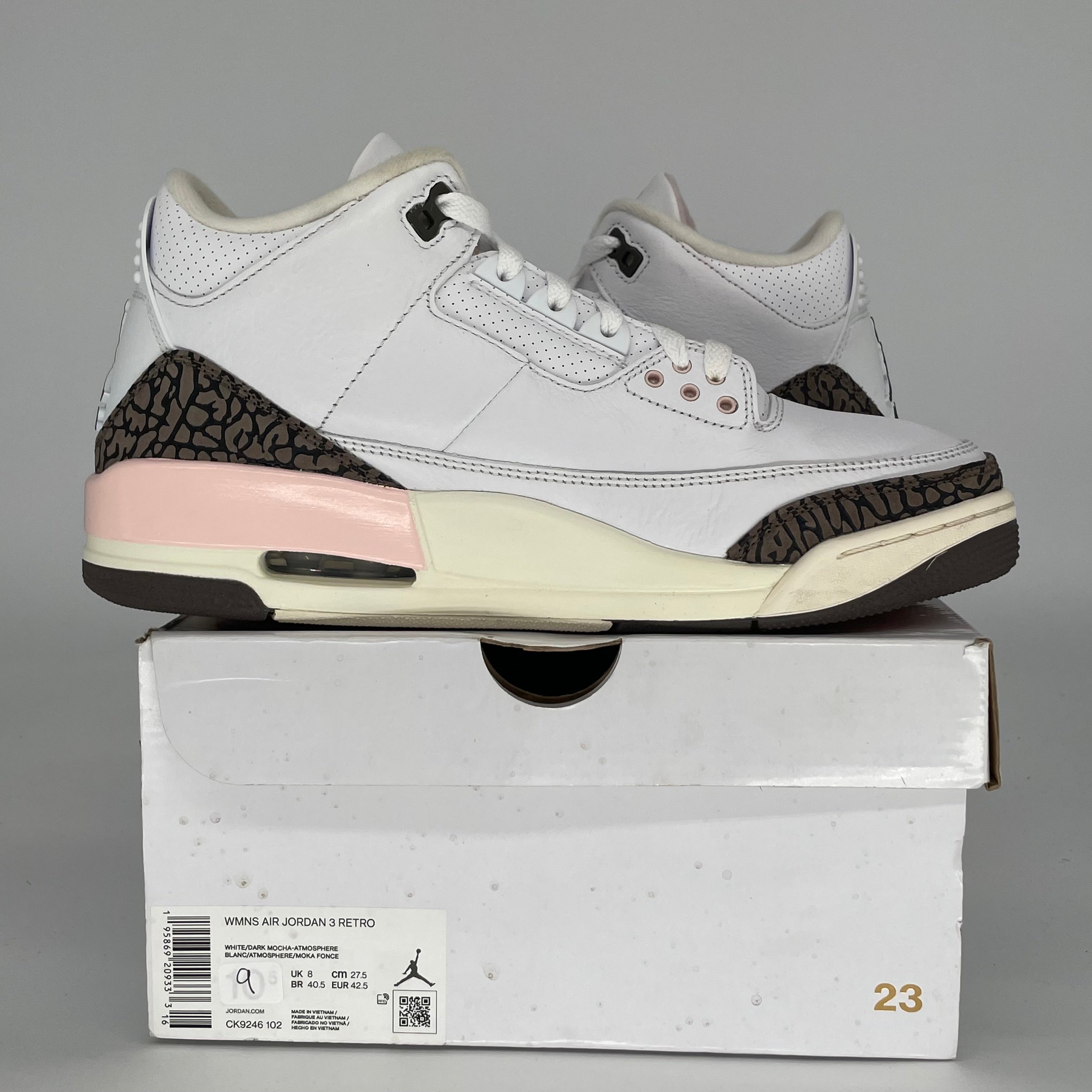 AIR JORDAN 3 NEAPOLITAN W SIZE 9/10.5W CK9246-102