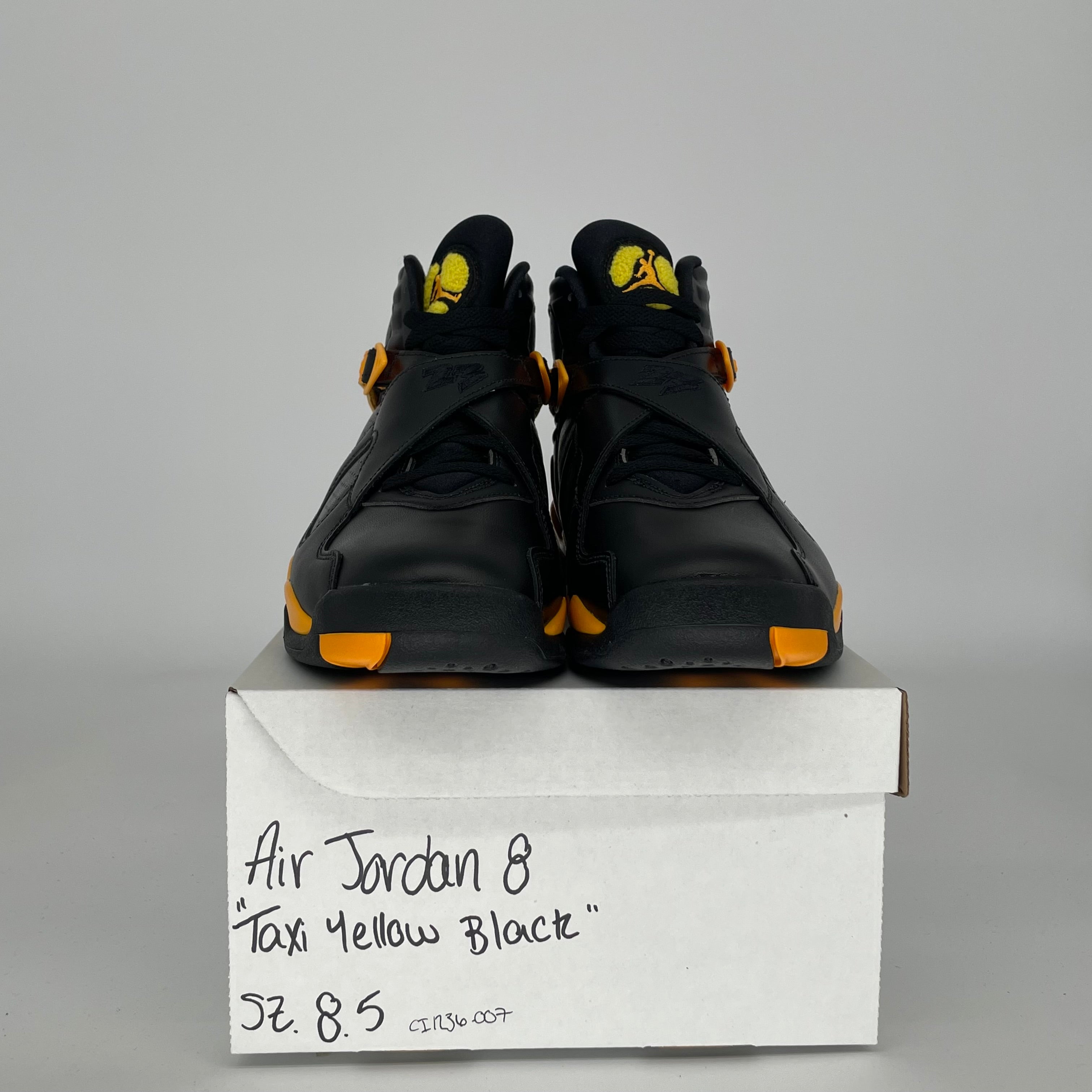 AIR JORDAN 8 TAXI YELLOW BLACK W SIZE 8.5/10W CI1236-007