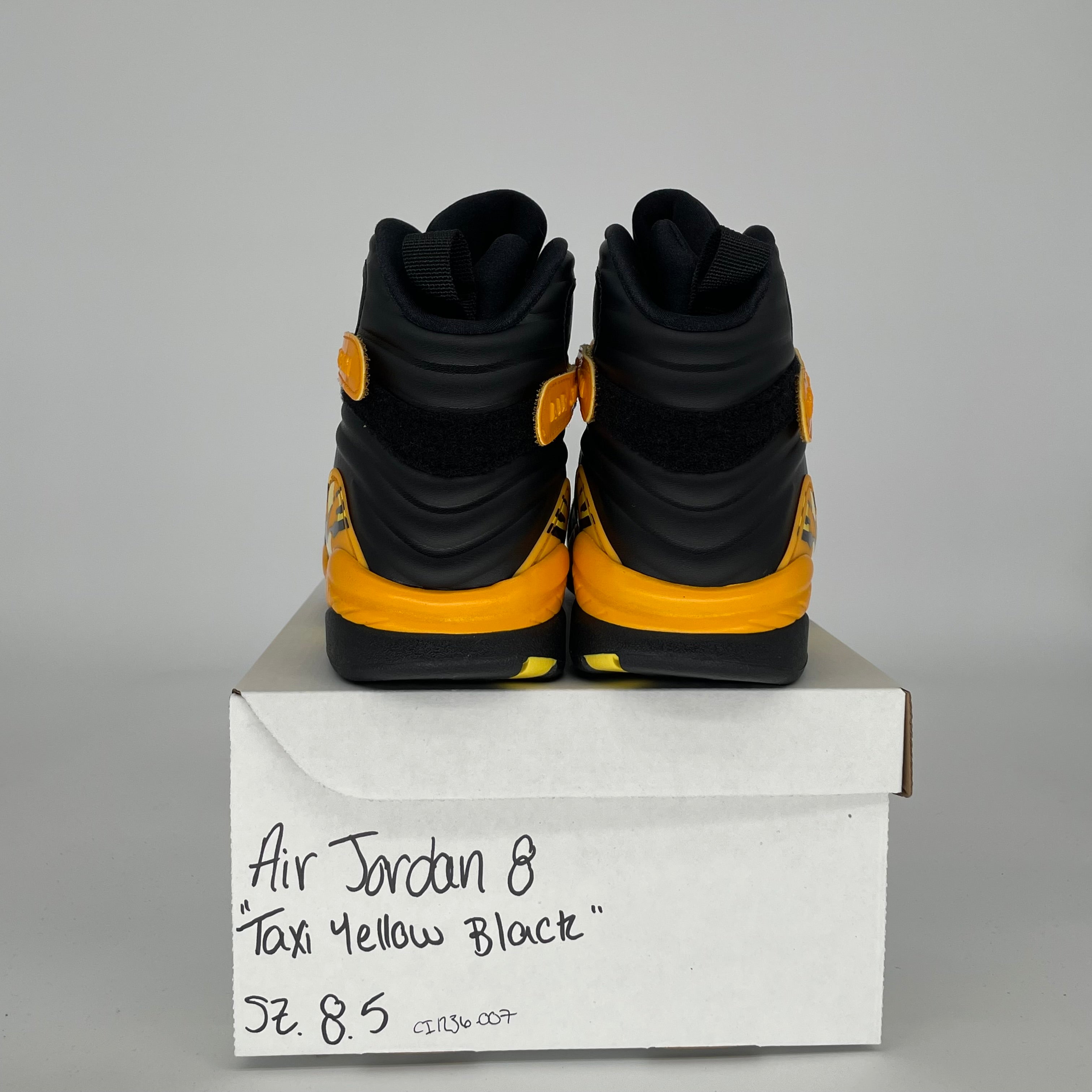 AIR JORDAN 8 TAXI YELLOW BLACK W SIZE 8.5/10W CI1236-007