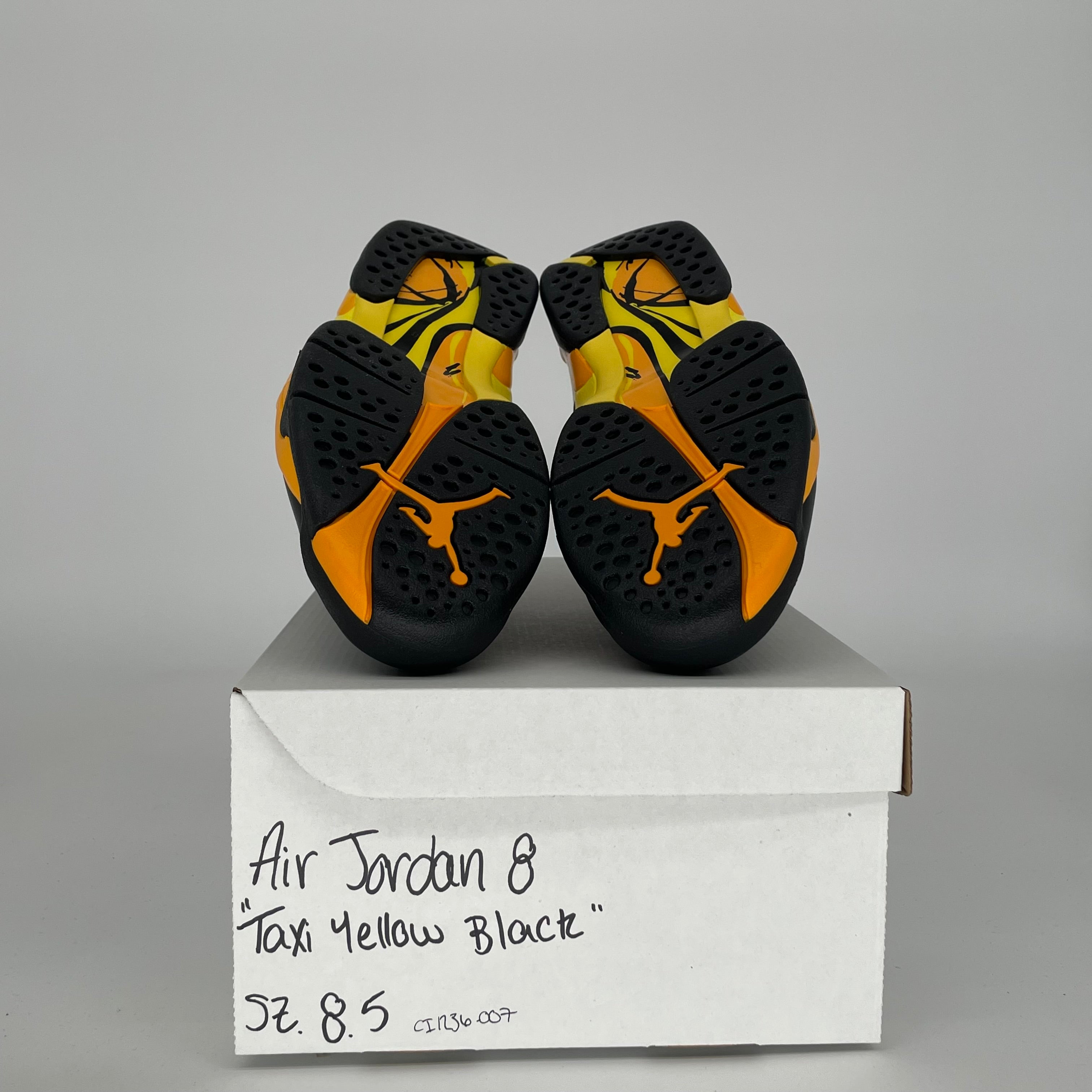 AIR JORDAN 8 TAXI YELLOW BLACK W SIZE 8.5/10W CI1236-007