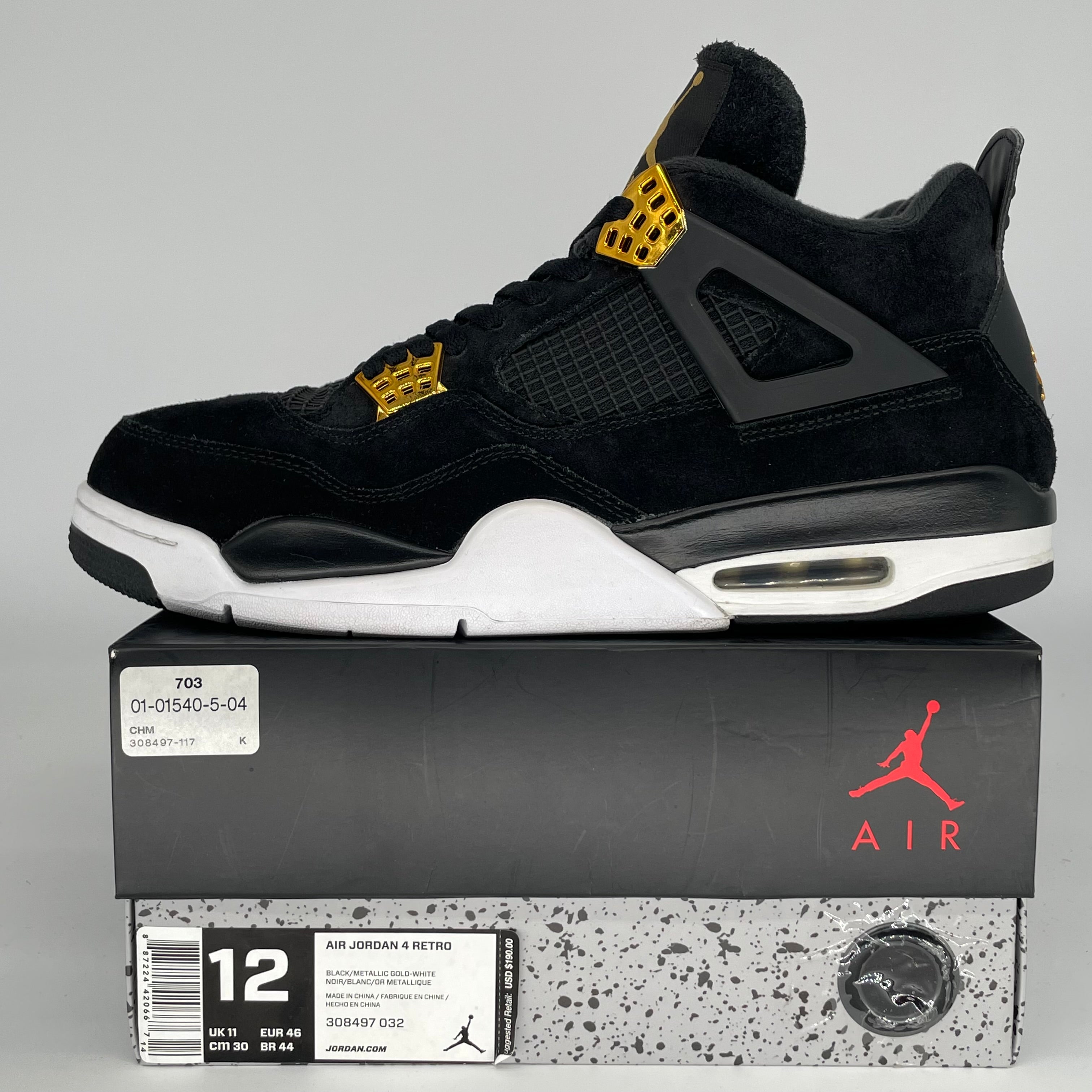 AIR JORDAN 4 ROYALTY SIZE 12 308497-032