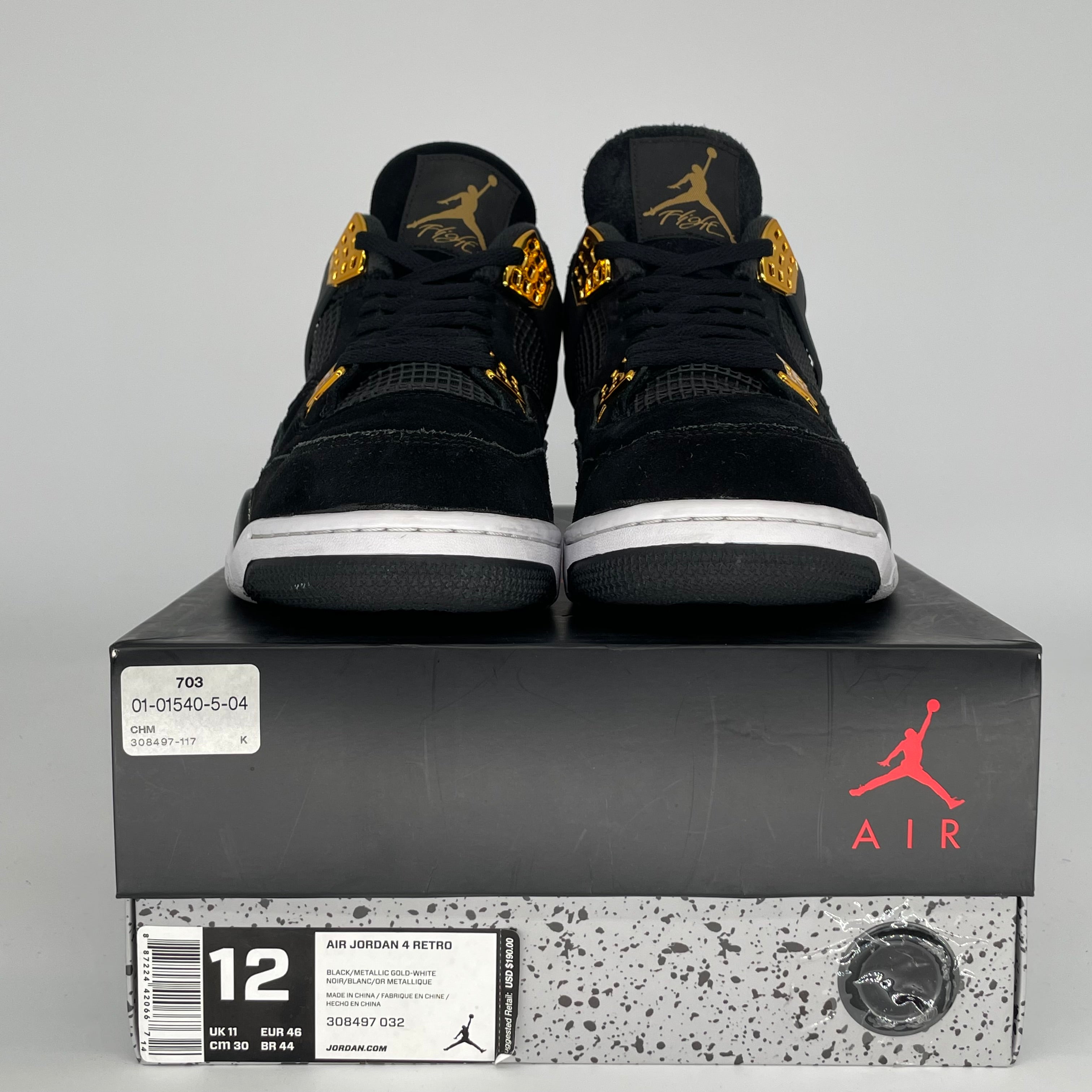 AIR JORDAN 4 ROYALTY SIZE 12 308497-032