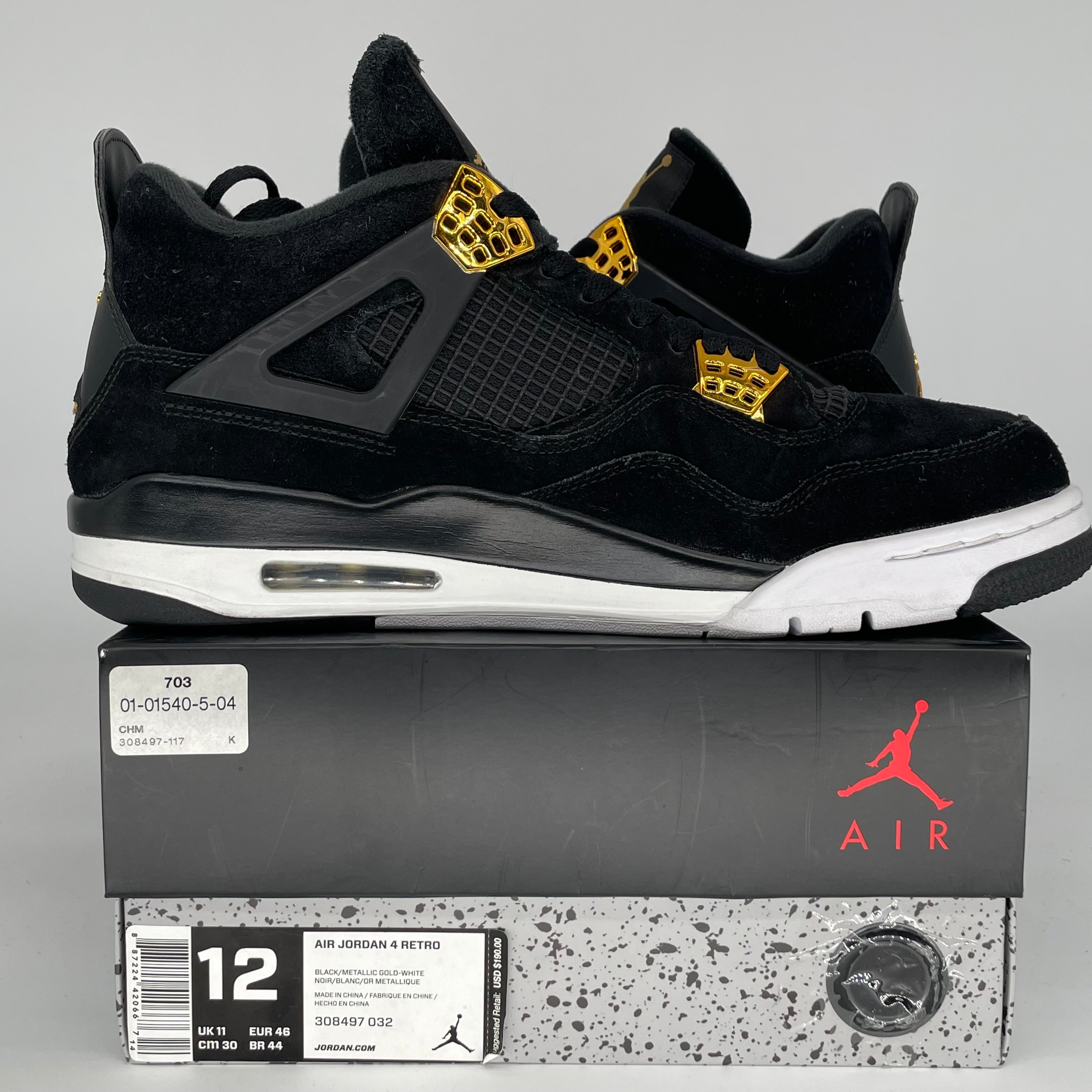 AIR JORDAN 4 ROYALTY SIZE 12 308497-032