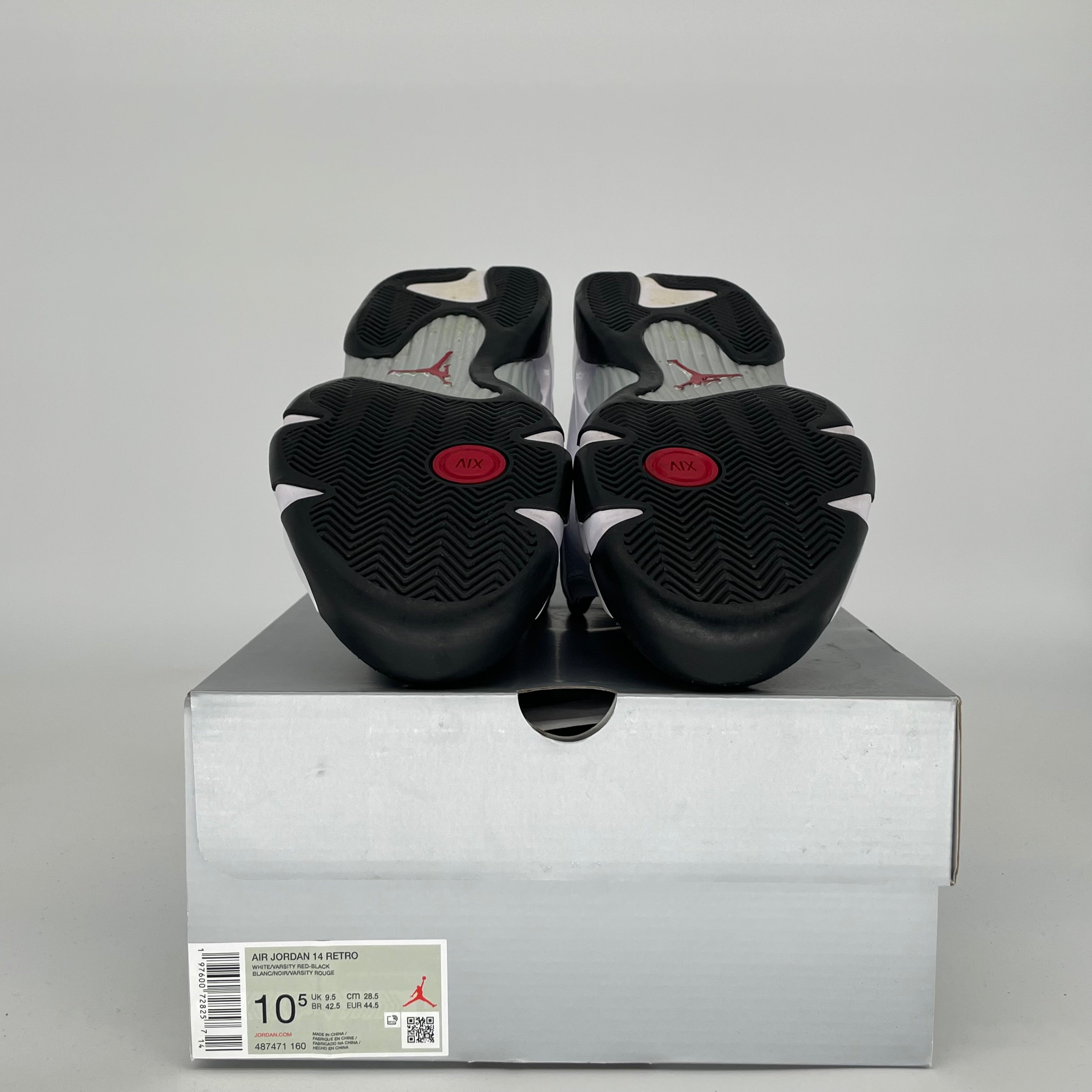 AIR JORDAN 14 BLACK TOE SIZE 10.5 487471-160