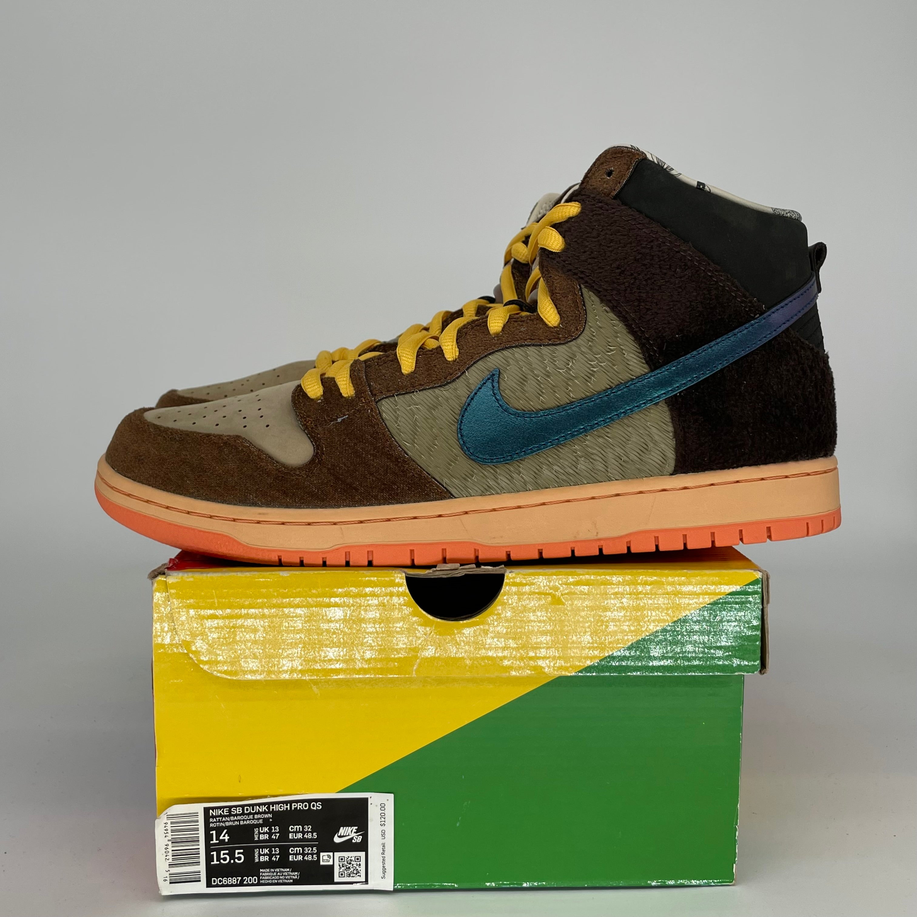 NIKE SB DUNK HIGH CONCEPTS TURDUNKEN SIZE 14 DC6887-200