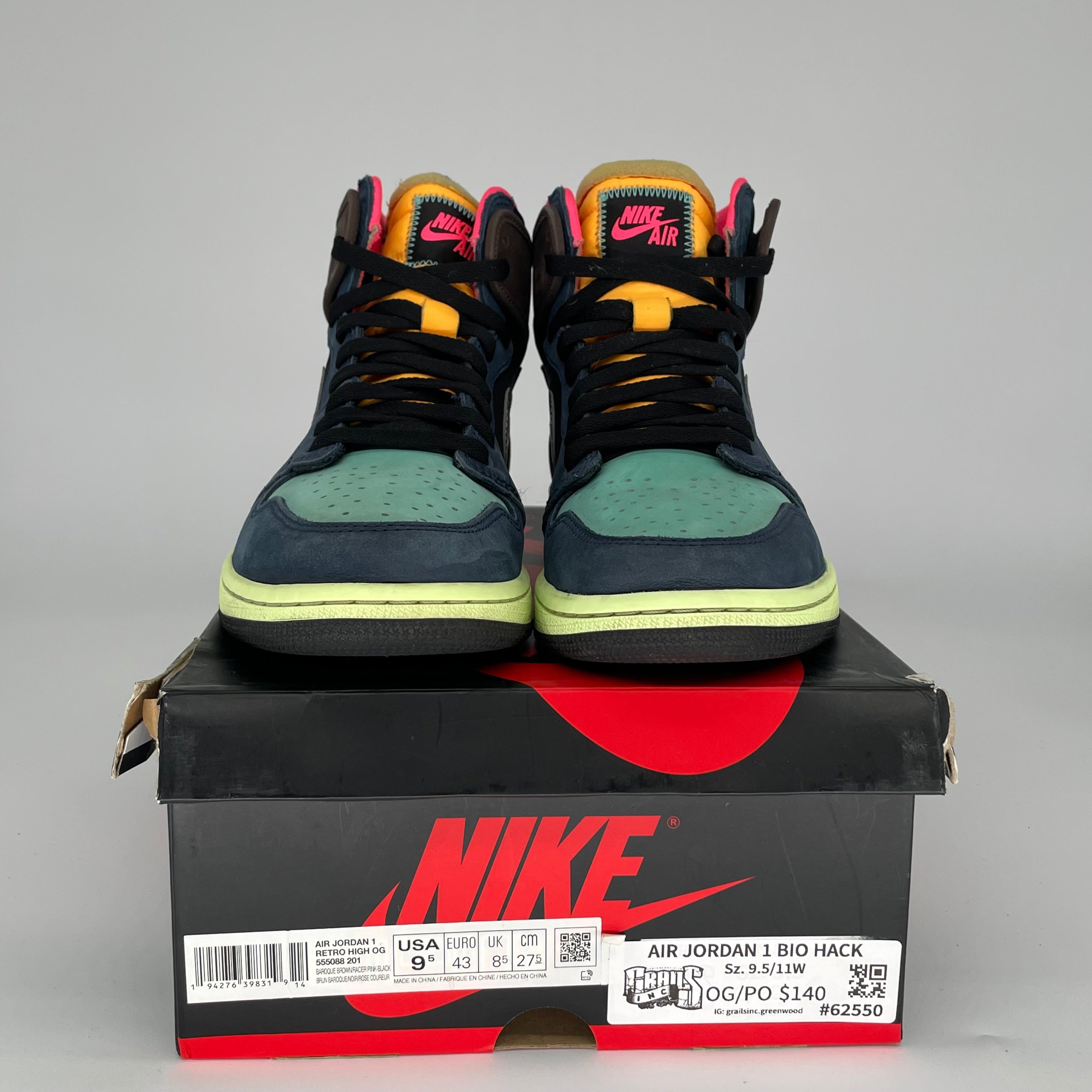 AIR JORDAN 1 BIO HACK SIZE 9.5 555088-201