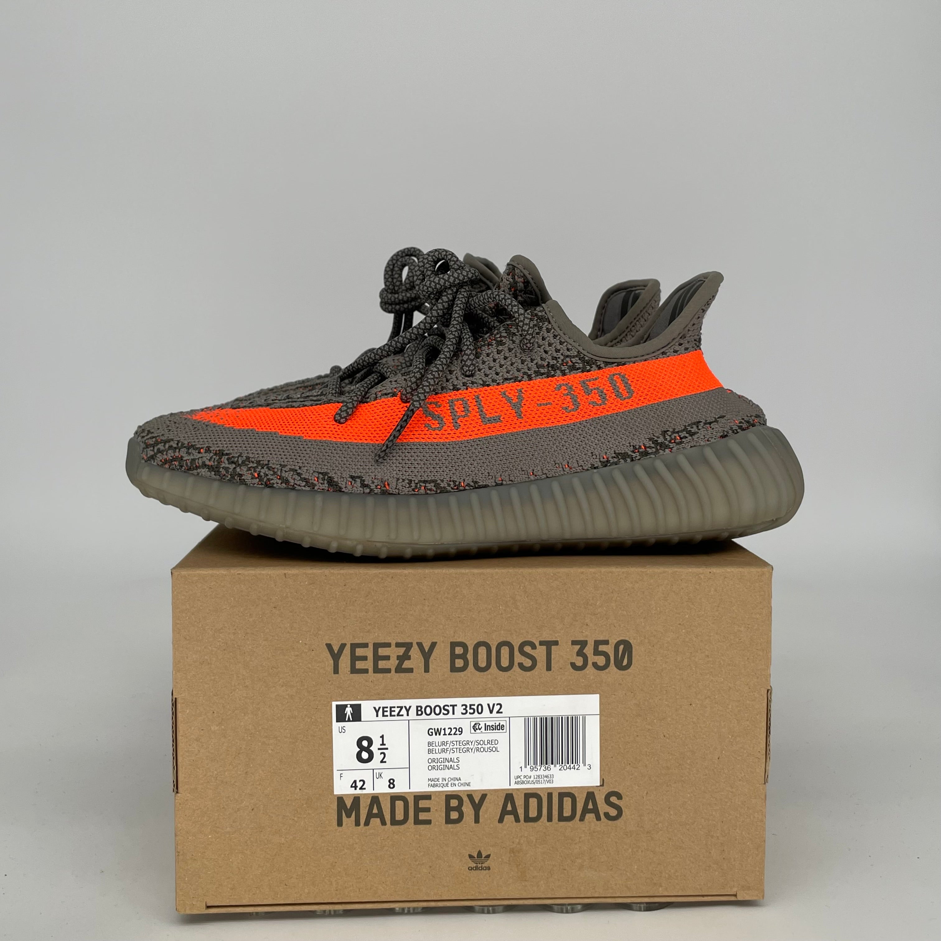 ADIDAS YEEZY 350 V2 BELUGA REFLECTIVE SIZE 8.5 GW1229