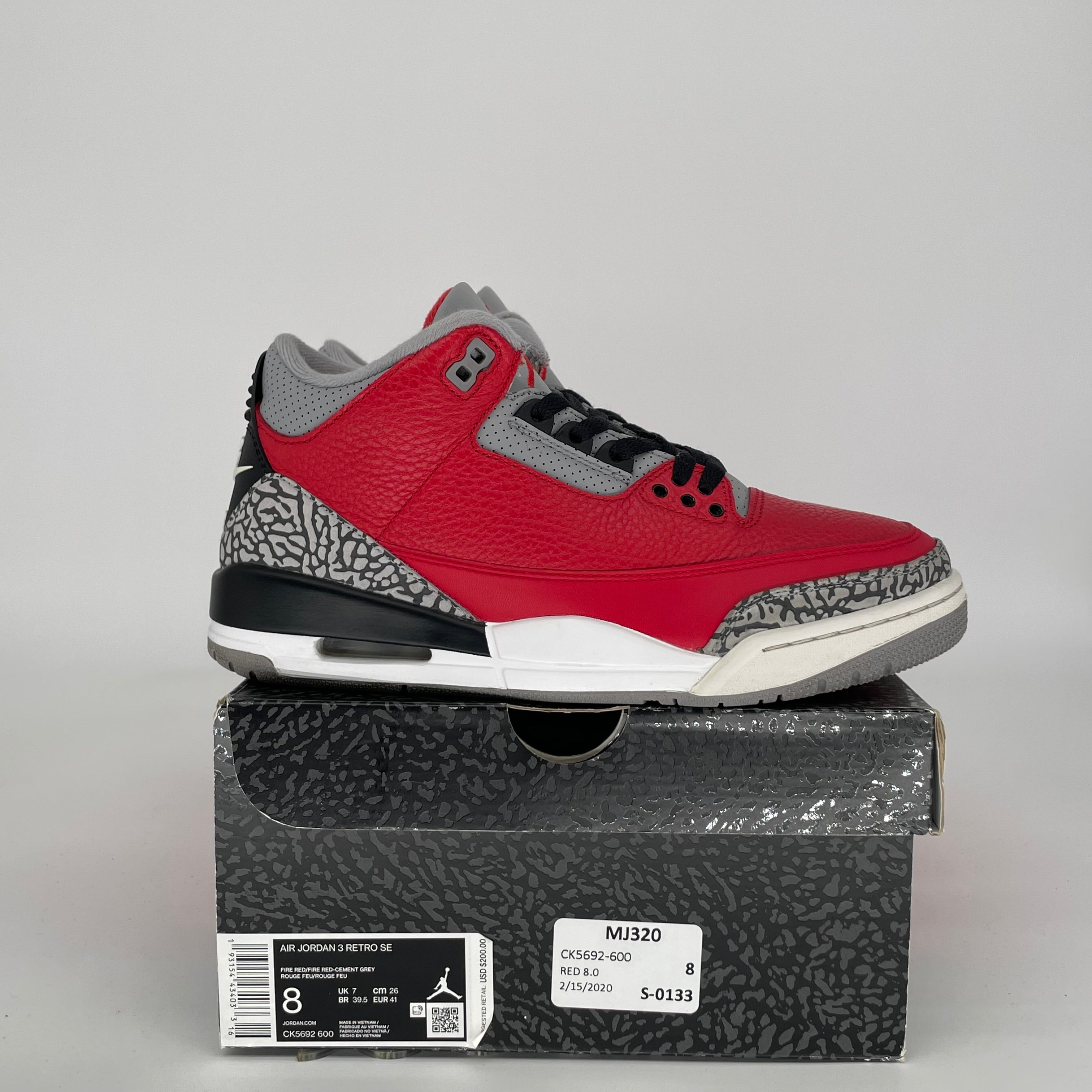 AIR JORDAN 3 UNITE SIZE 8 CK5692-600