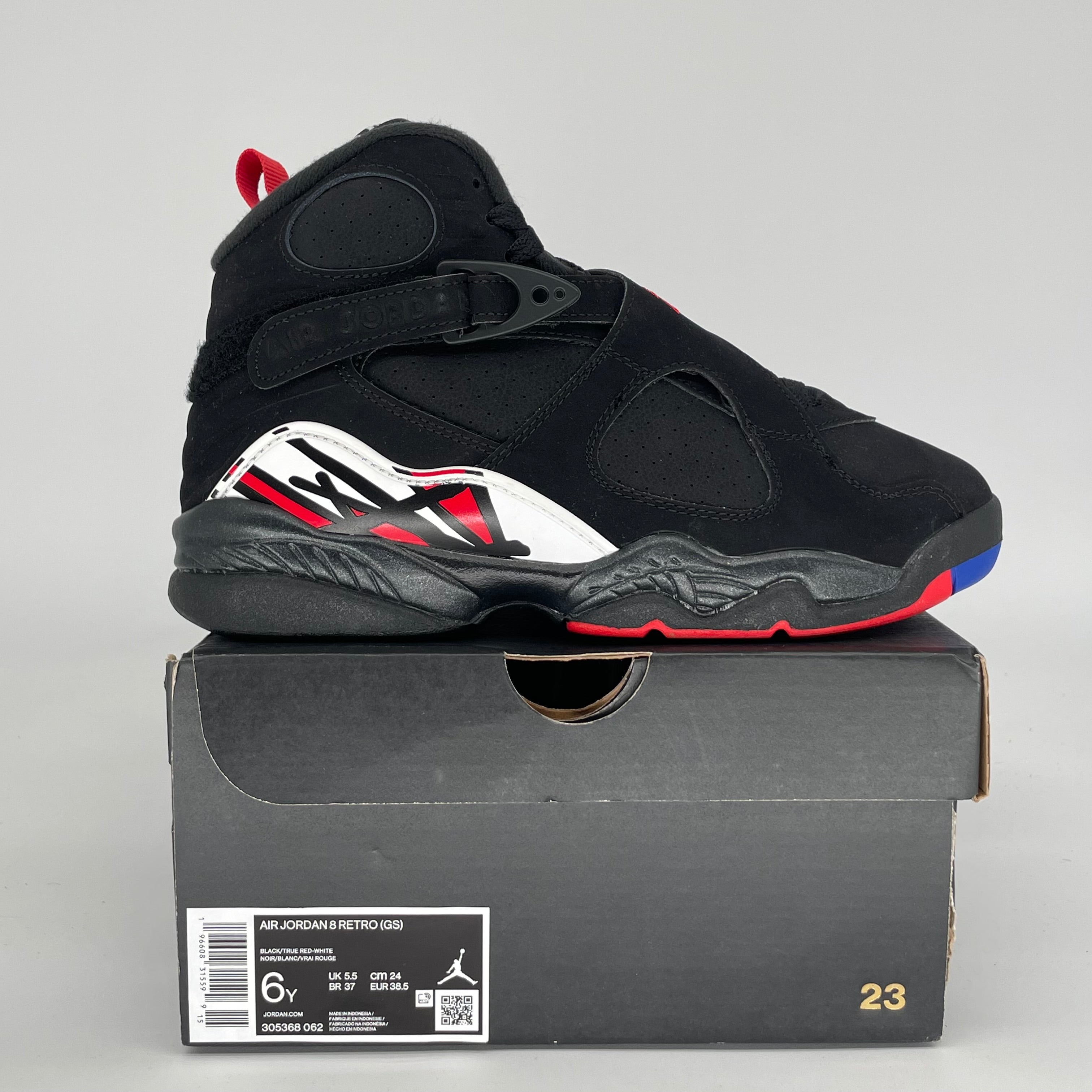 AIR JORDAN 8 PLAYOFFS SIZE 6Y 305368-062