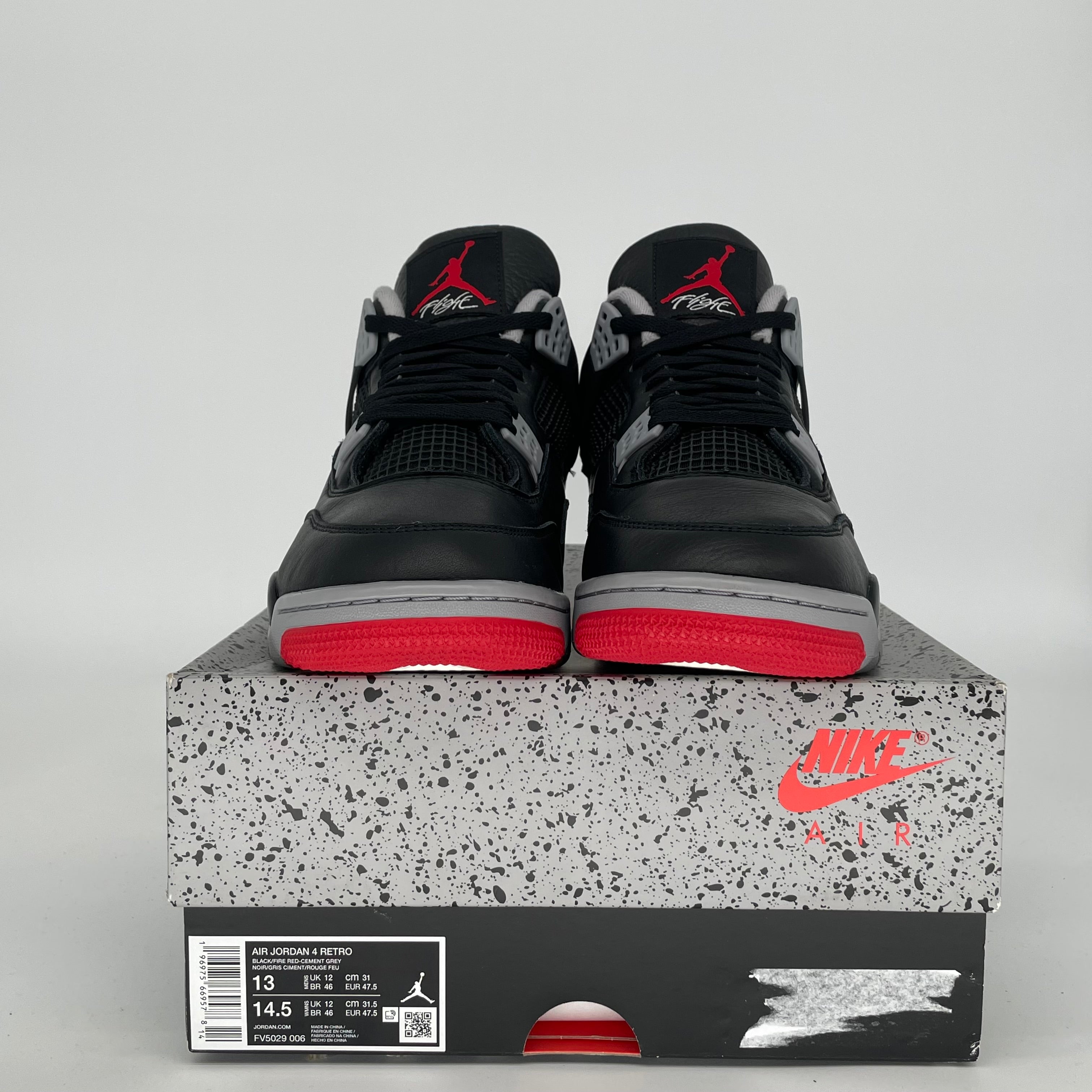 AIR JORDAN 4 BRED REIMAGINED SIZE 13 FV5029-006