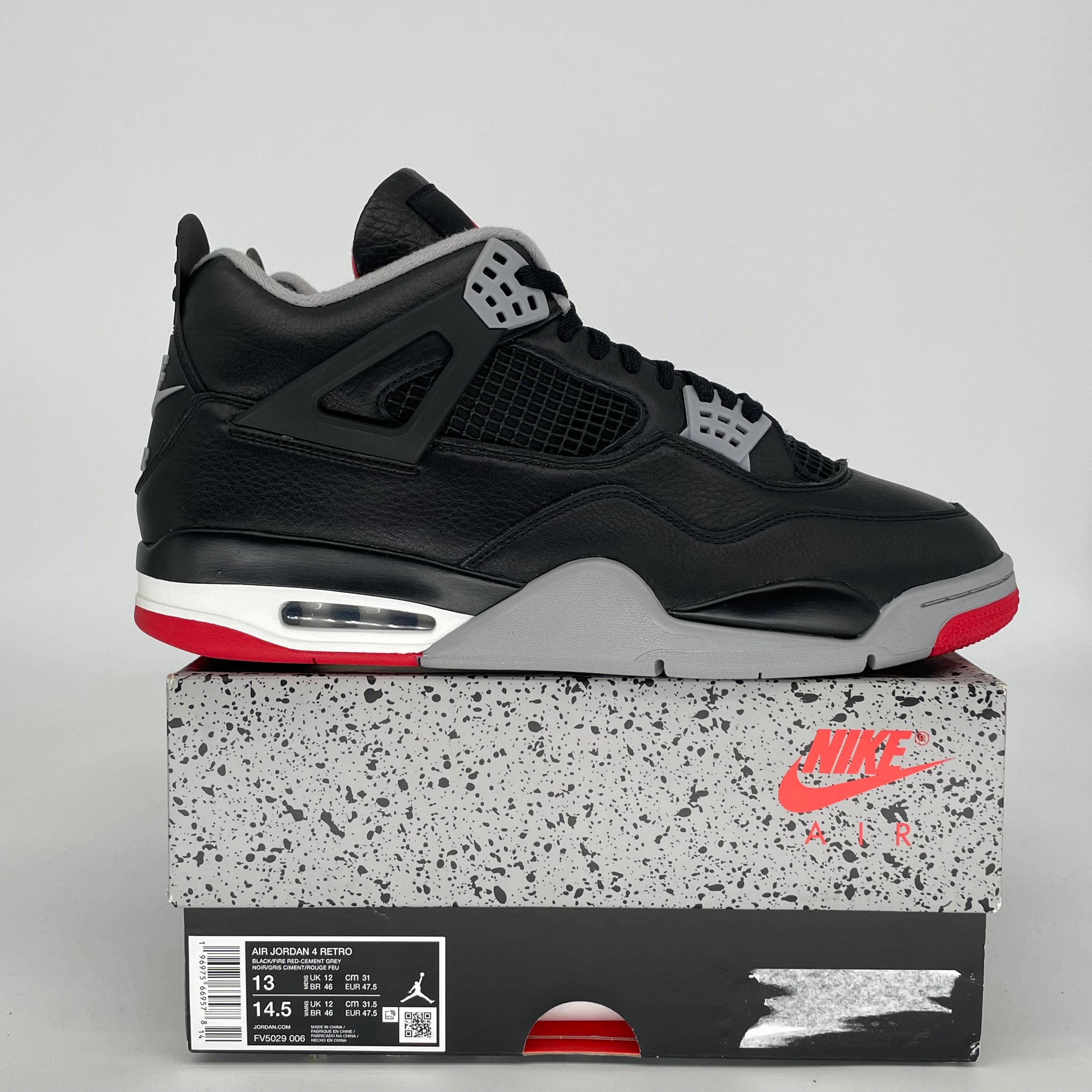 AIR JORDAN 4 BRED REIMAGINED SIZE 13 FV5029-006