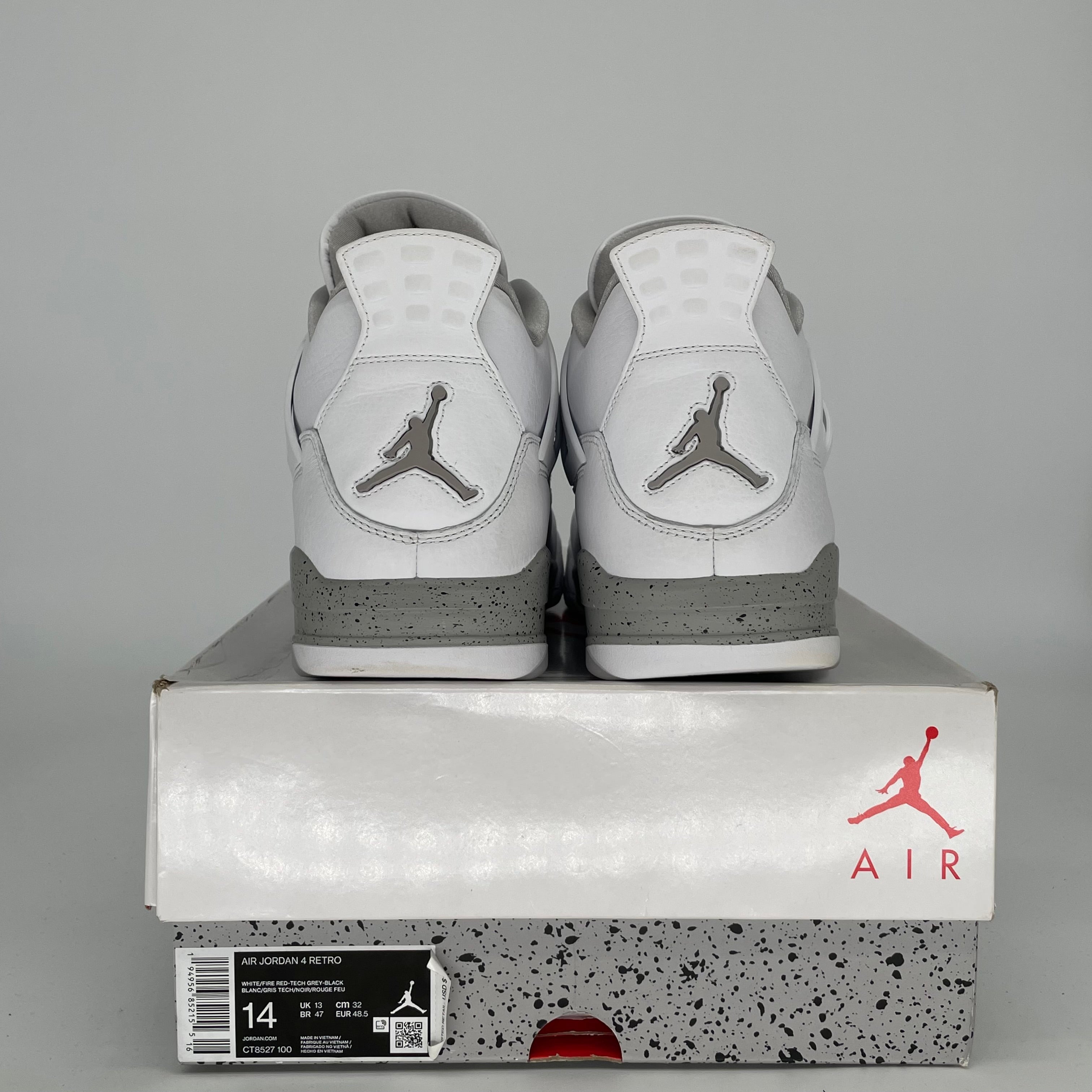 AIR JORDAN 4 WHITE OREO SIZE 14 CT8527-100