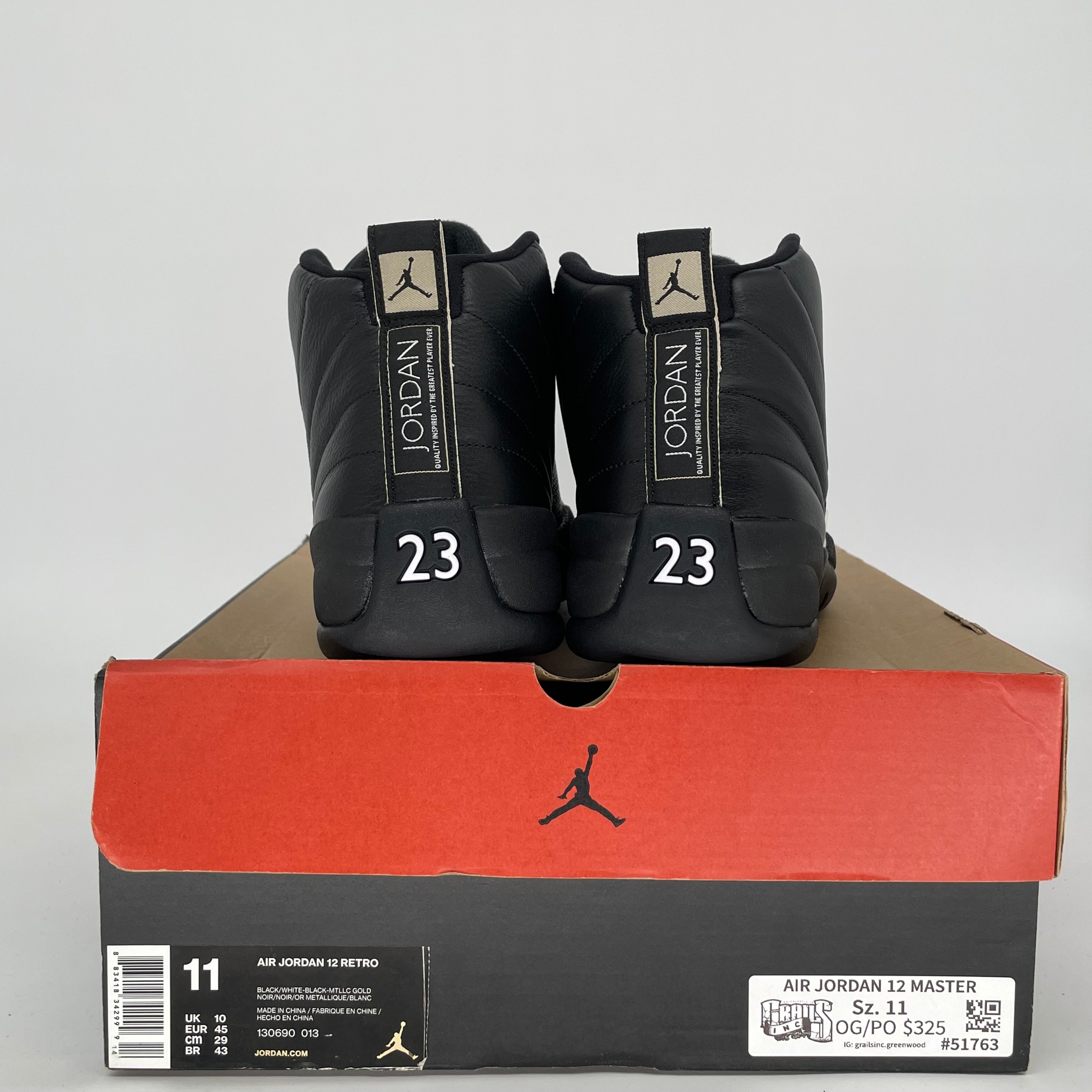 AIR JORDAN 12 MASTER SIZE 11 103690-013