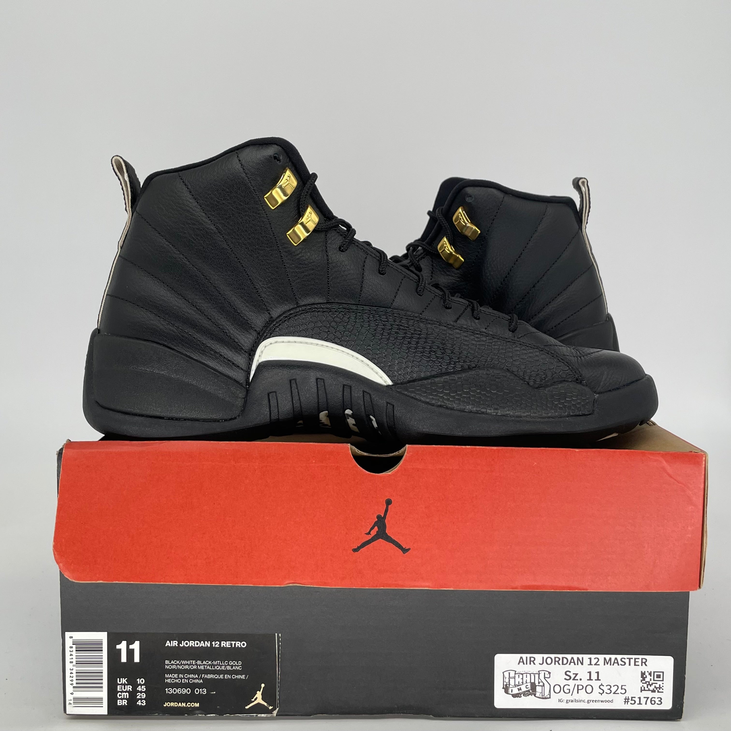 AIR JORDAN 12 MASTER SIZE 11 103690-013