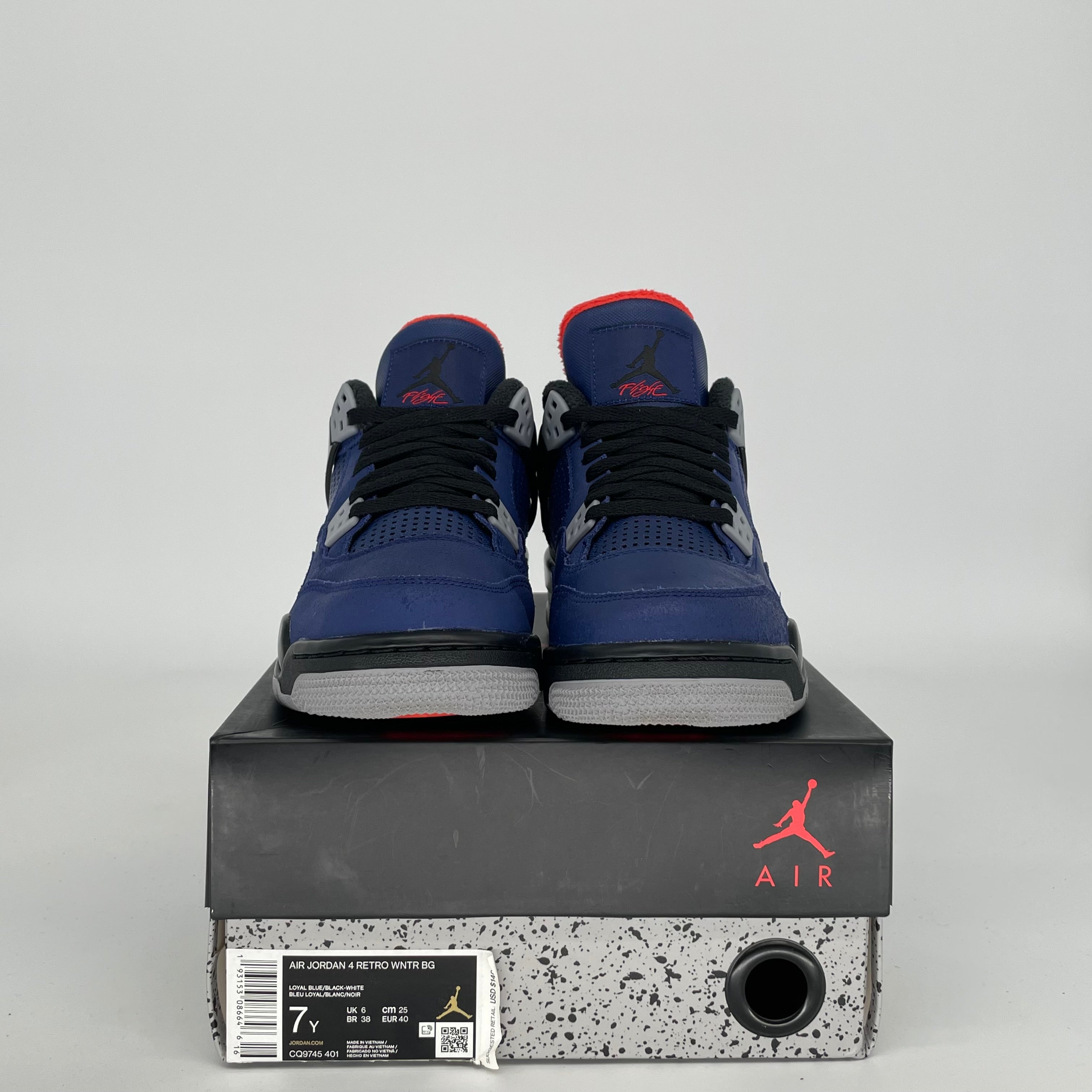 AIR JORDAN 4 WINTERIZED BLUE SIZE 7Y CQ9745-401