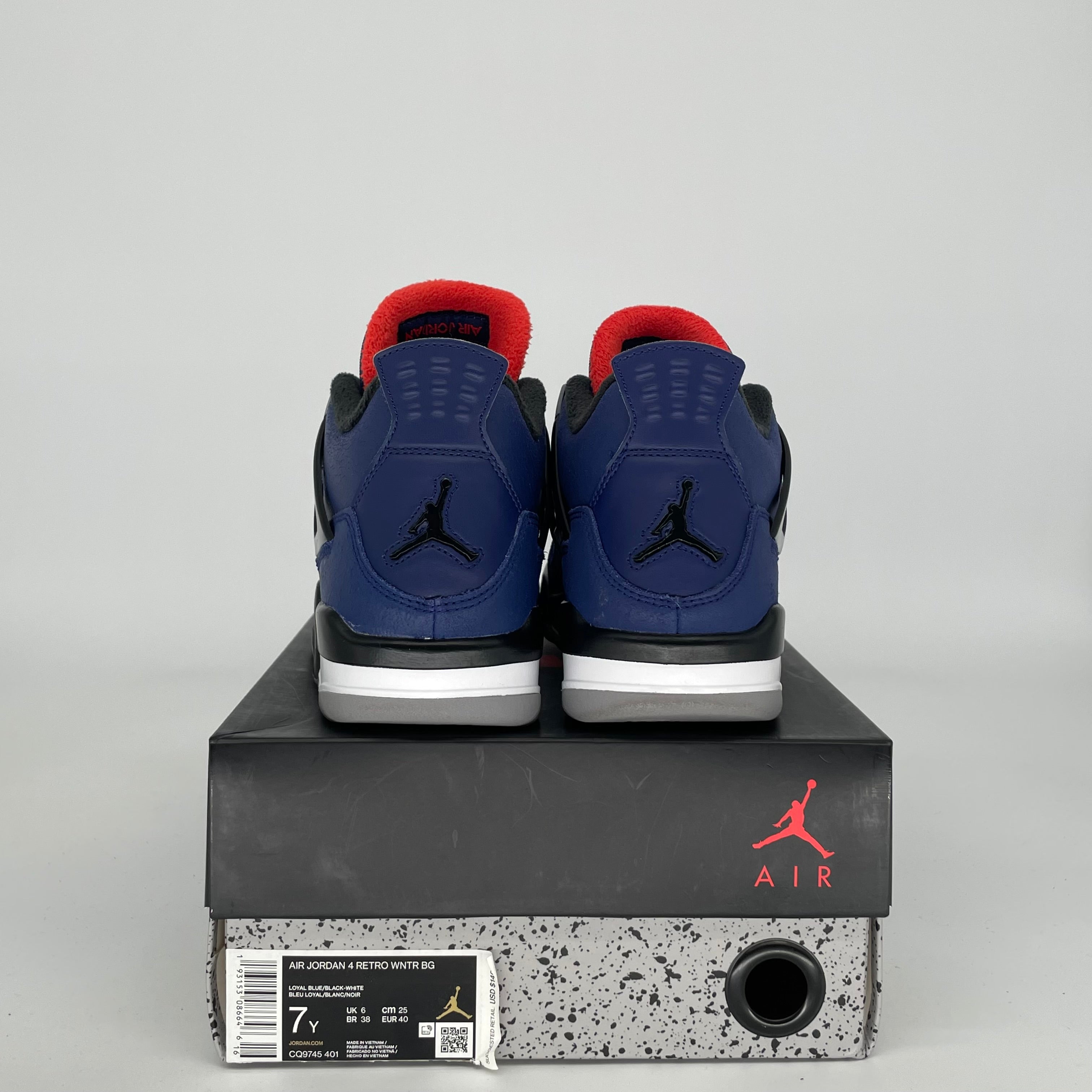 AIR JORDAN 4 WINTERIZED BLUE SIZE 7Y CQ9745-401