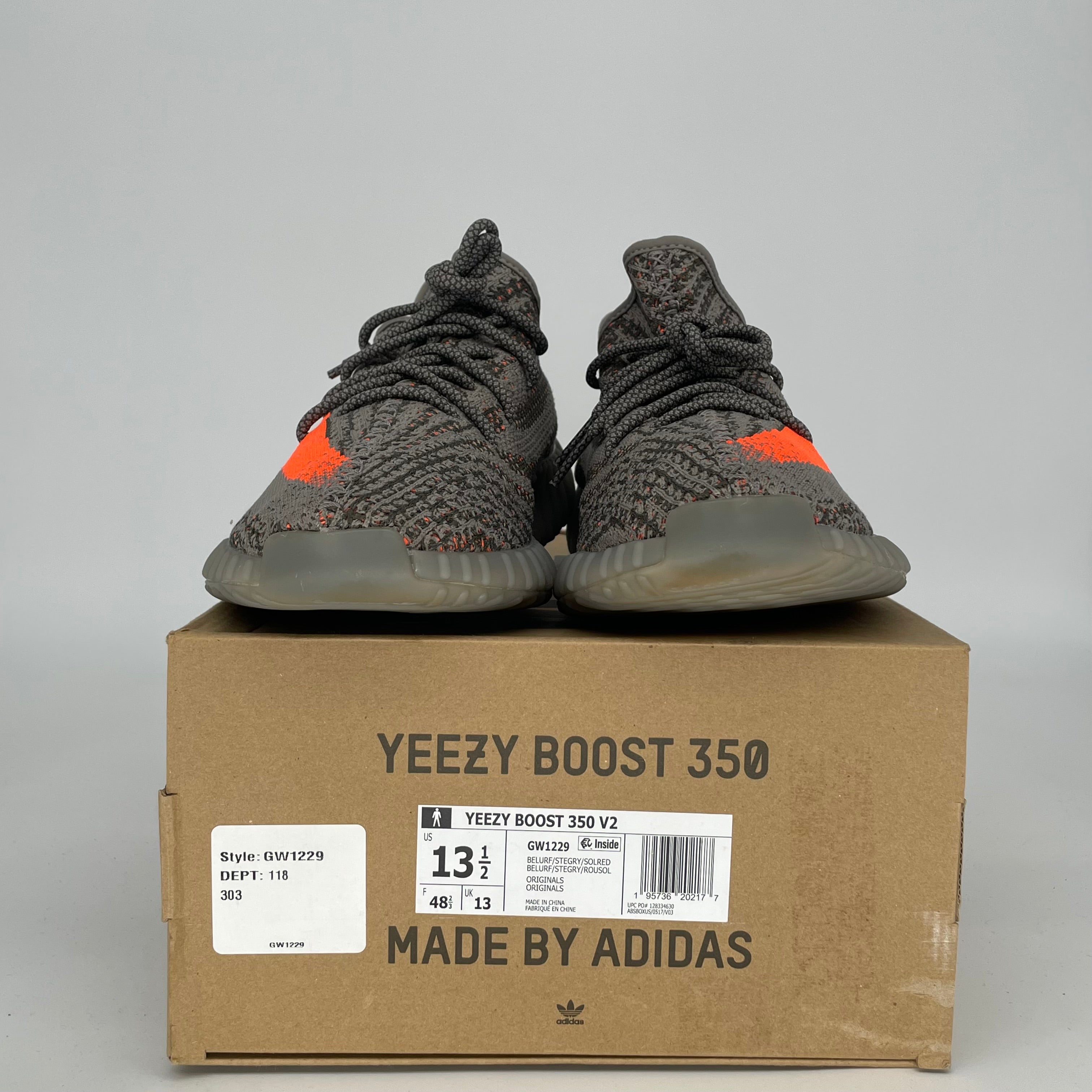 ADIDAS YEEZY 350 V2 BELUGA REFLECTIVE SIZE 13.5 GW1229