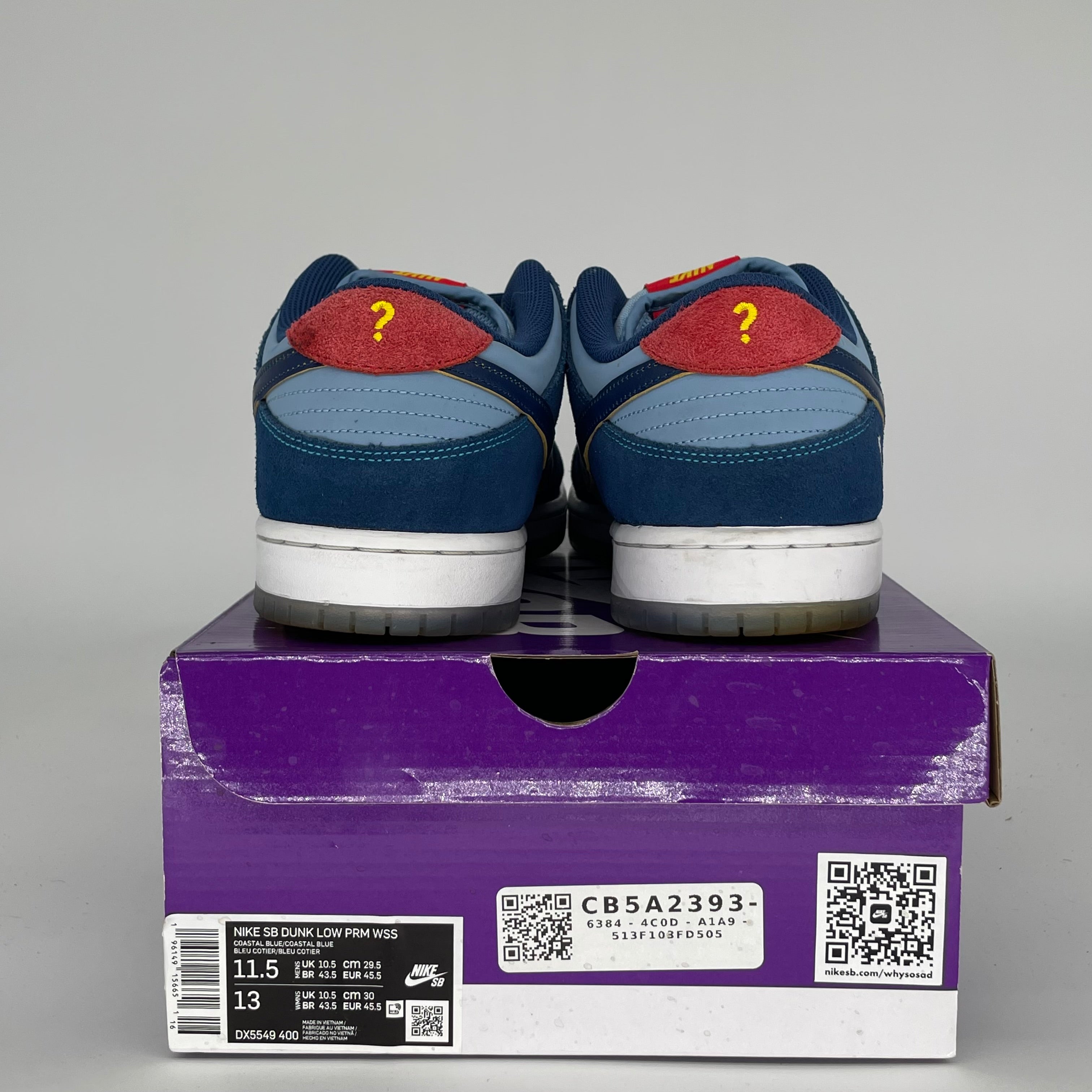 NIKE SB DUNK LOW WHY SO SAD? SIZE 11.5 DX5549-400