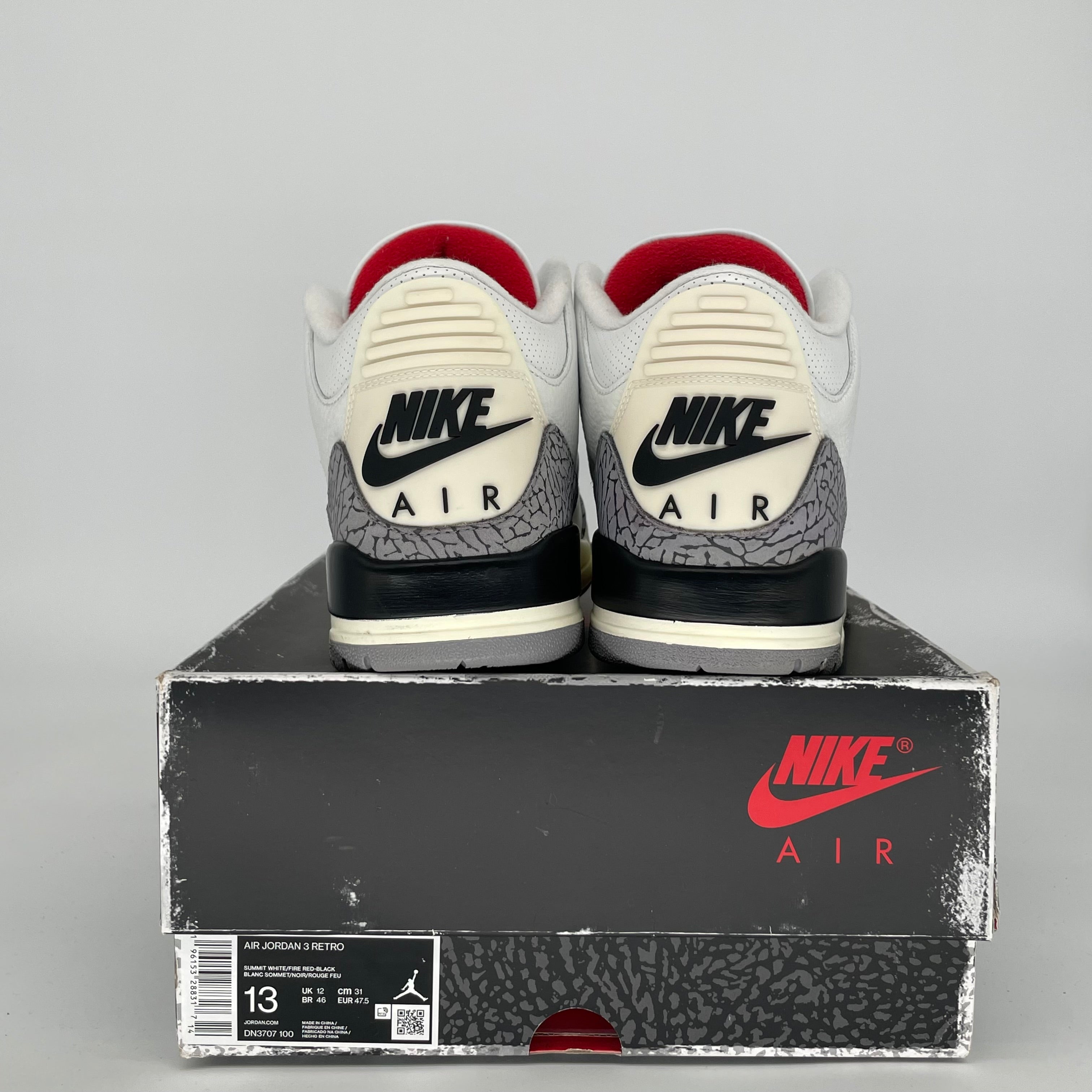 AIR JORDAN 3 WHITE CEMENT REIMAGINED SIZE 13 DN3707-100