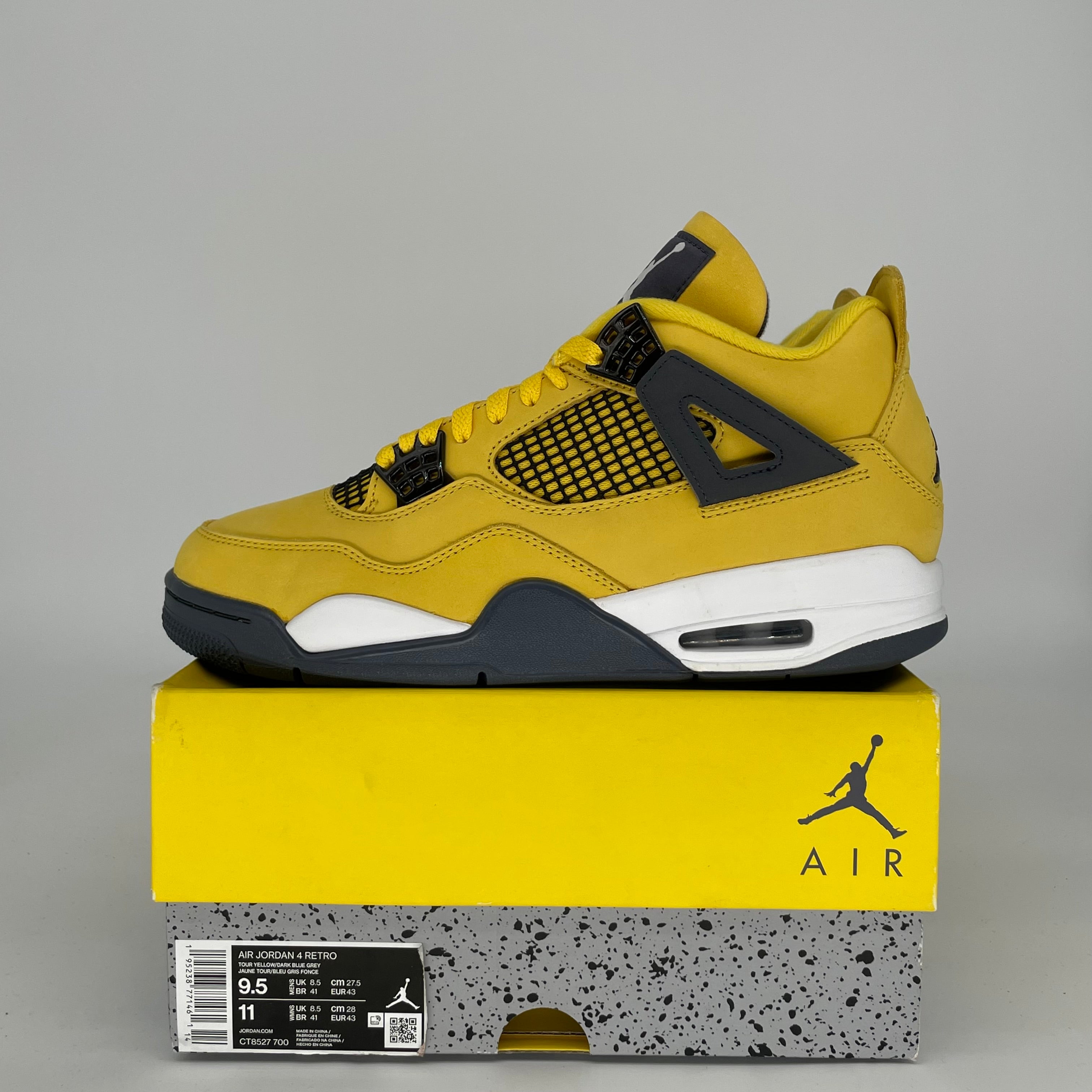 AIR JORDAN 4 LIGHTNING SIZE 9.5 CT8527-700