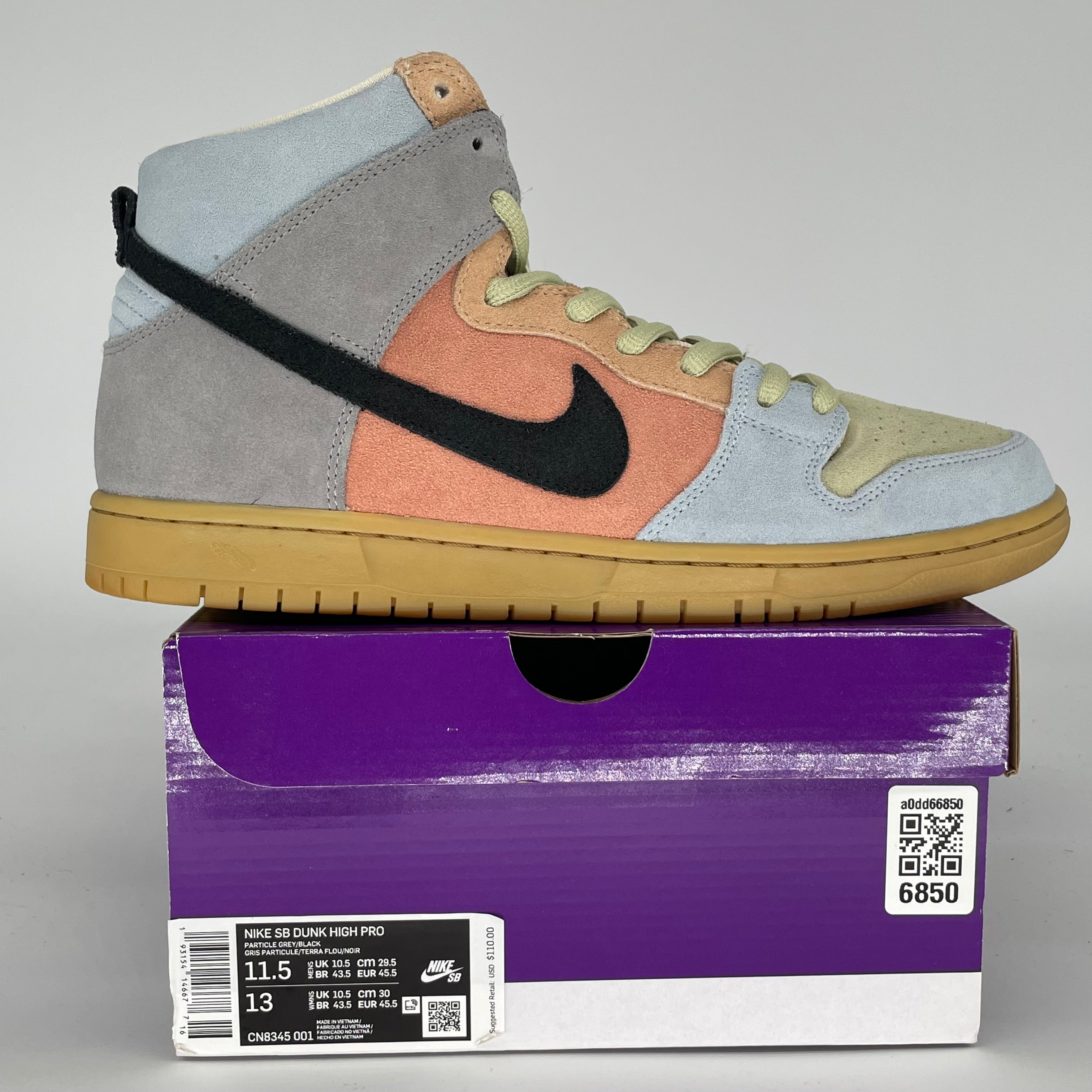 NIKE SB DUNK HIGH SPECTRUM SIZE 11.5 CN8345-001