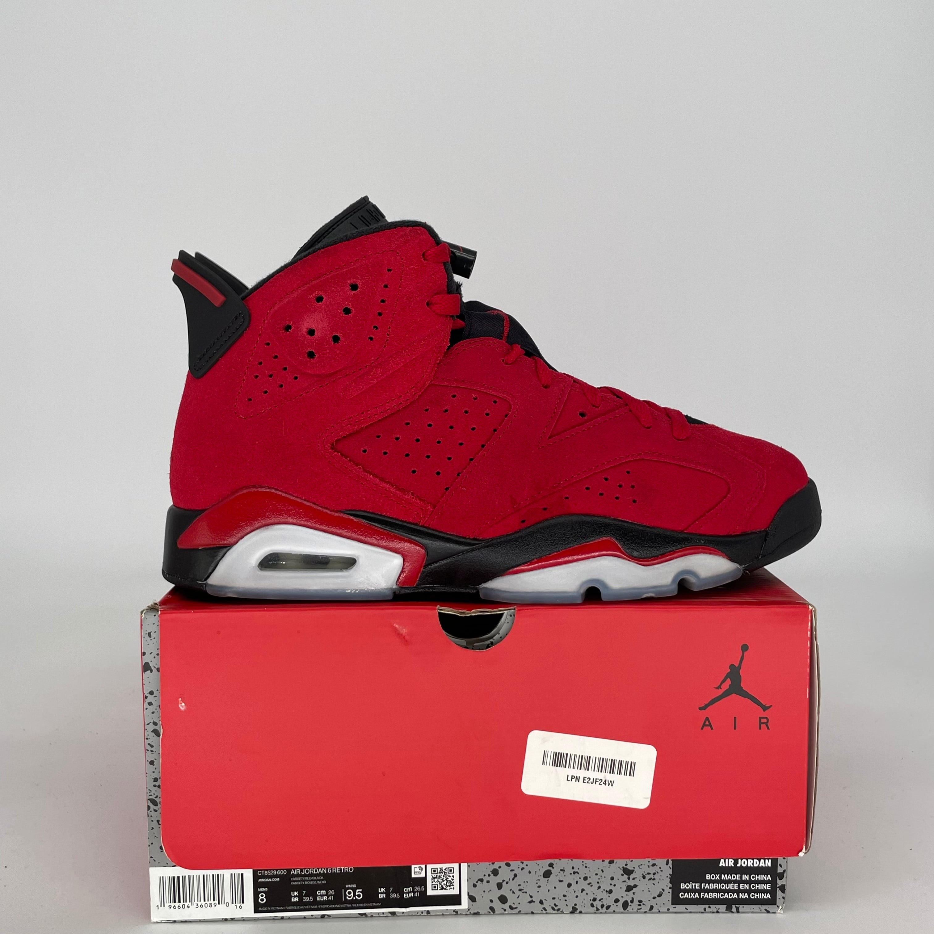 AIR JORDAN 6 TORO BRAVO SIZE 8 CT8529-600