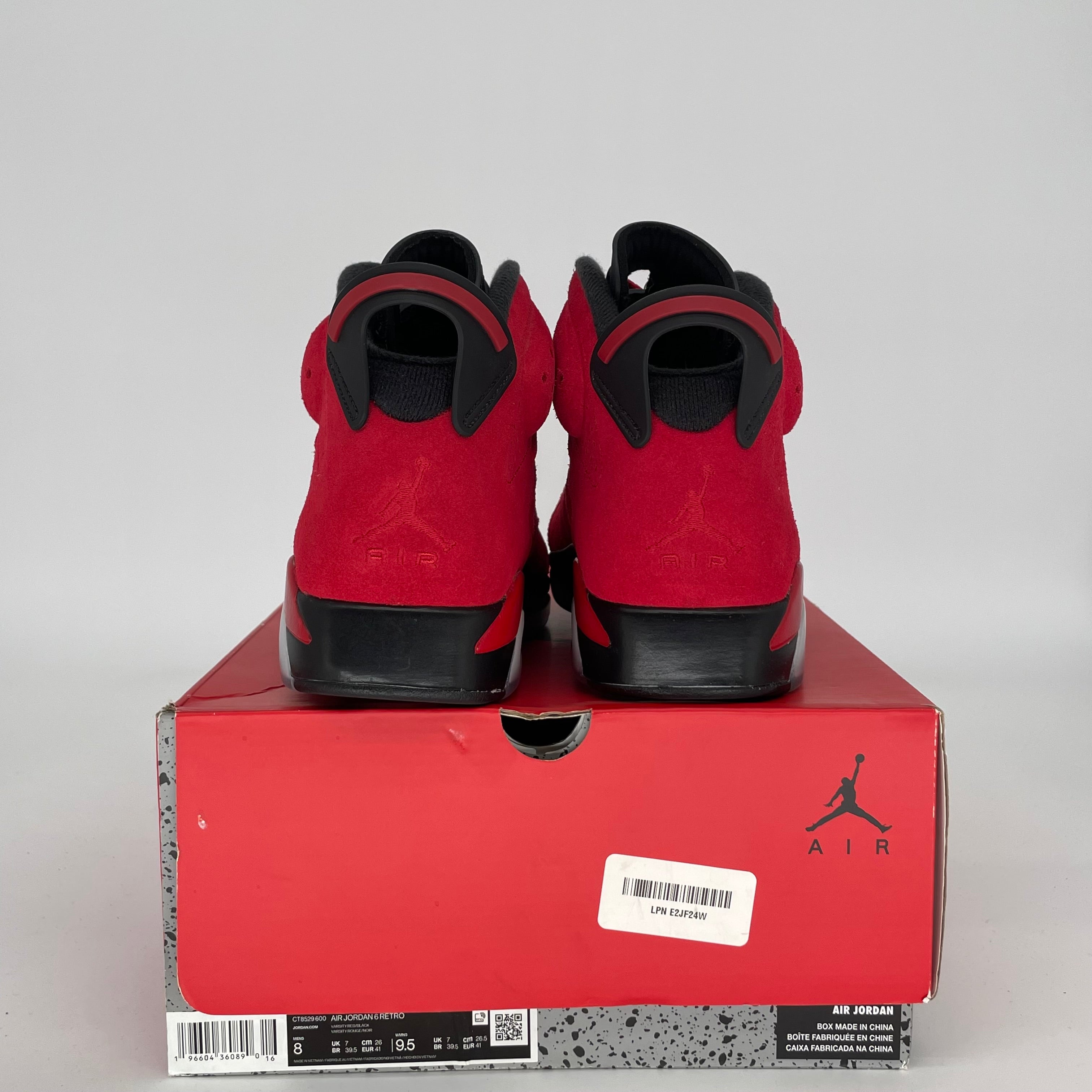 AIR JORDAN 6 TORO BRAVO SIZE 8 CT8529-600