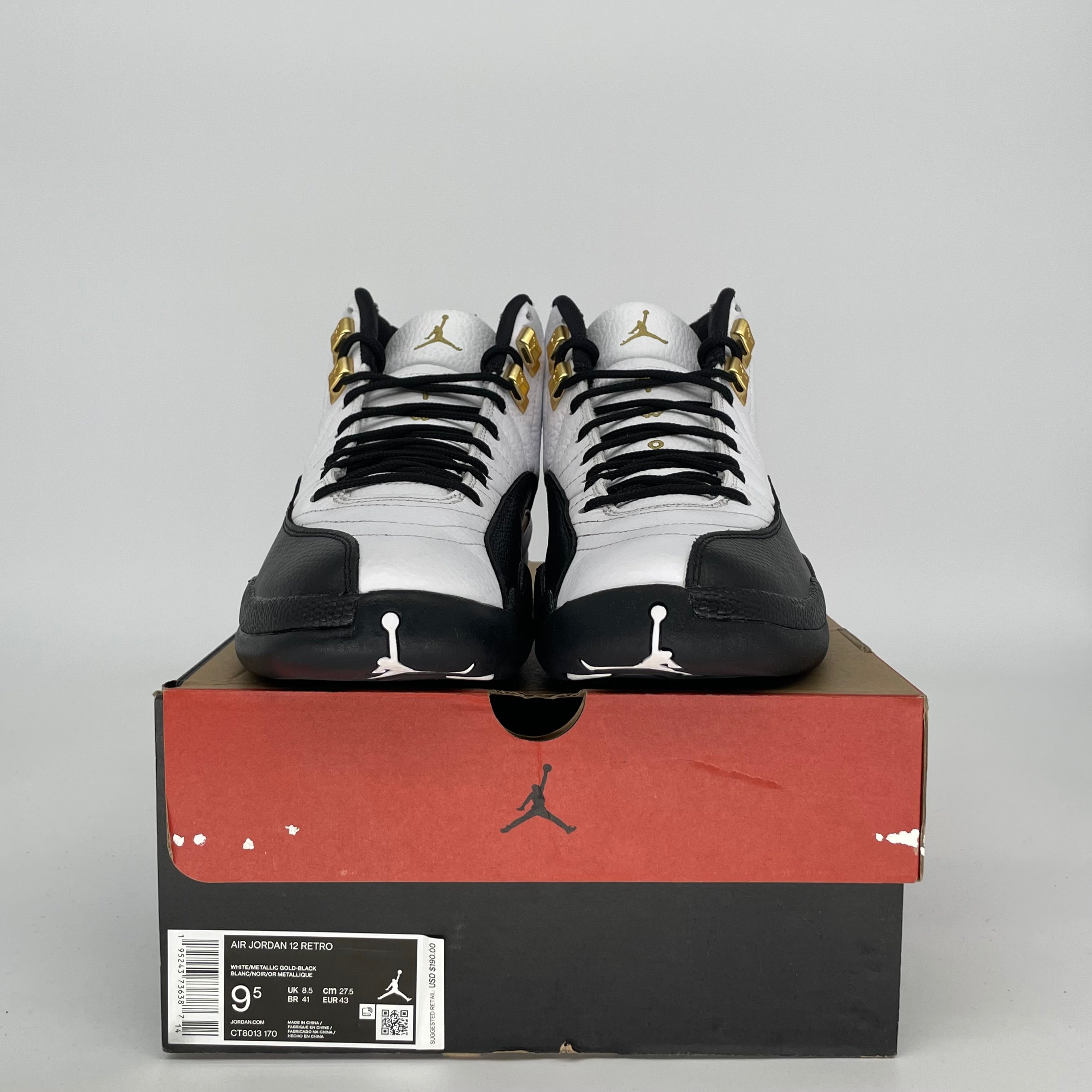 AIR JORDAN 12 ROYALTY TAXI SIZE 9.5 CT8013-170