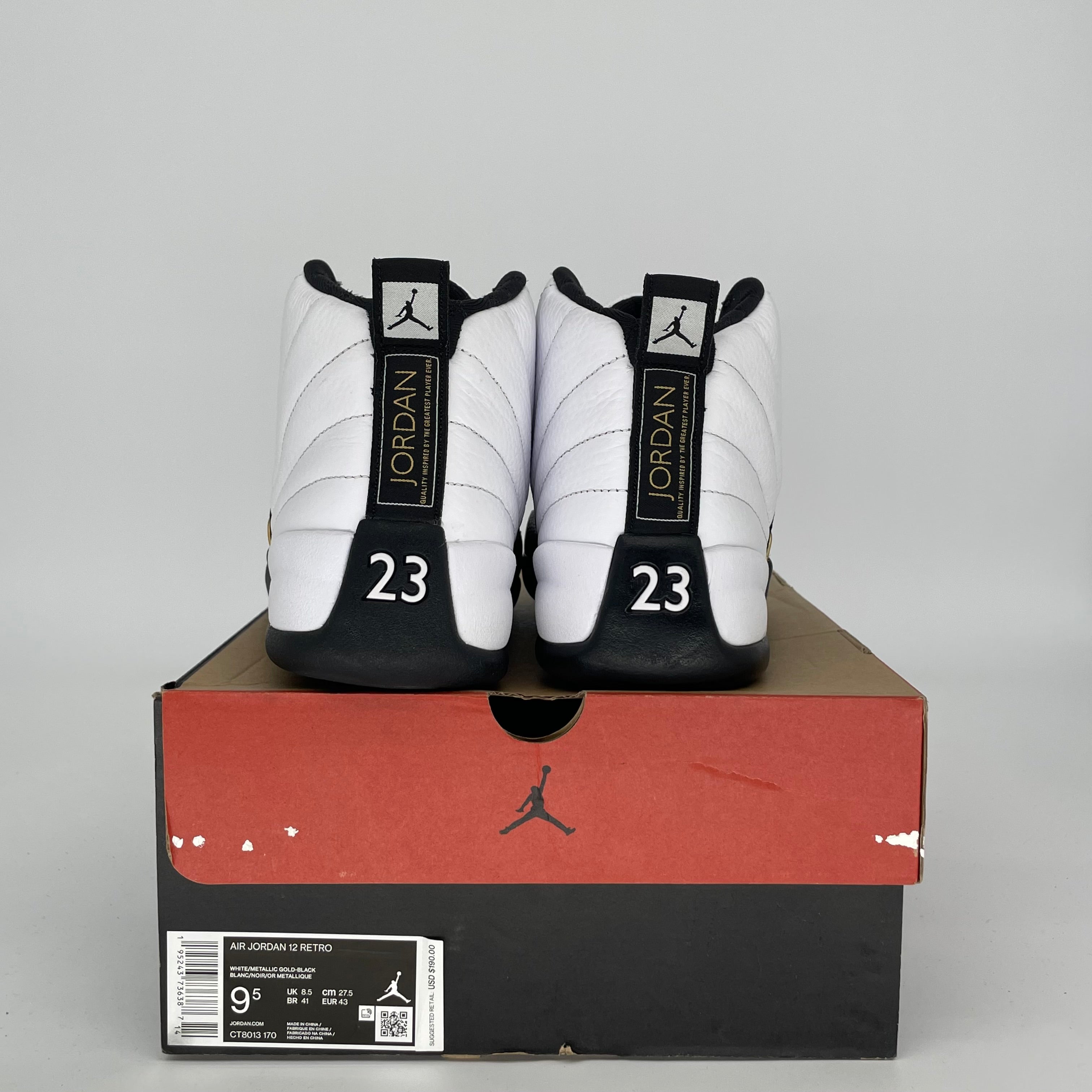 AIR JORDAN 12 ROYALTY TAXI SIZE 9.5 CT8013-170