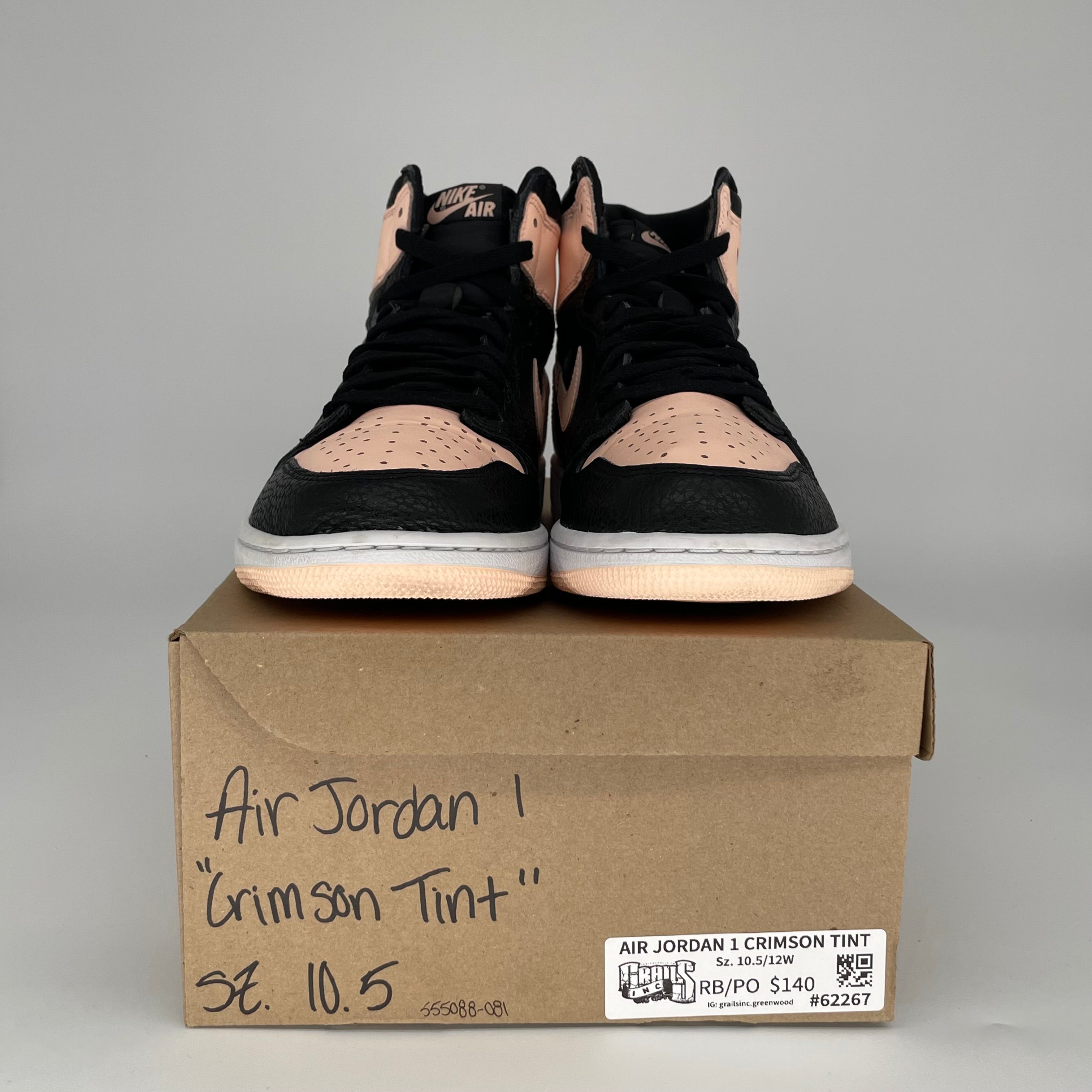 AIR JORDAN 1 CRIMSON TINT SIZE 10.5 555088-081