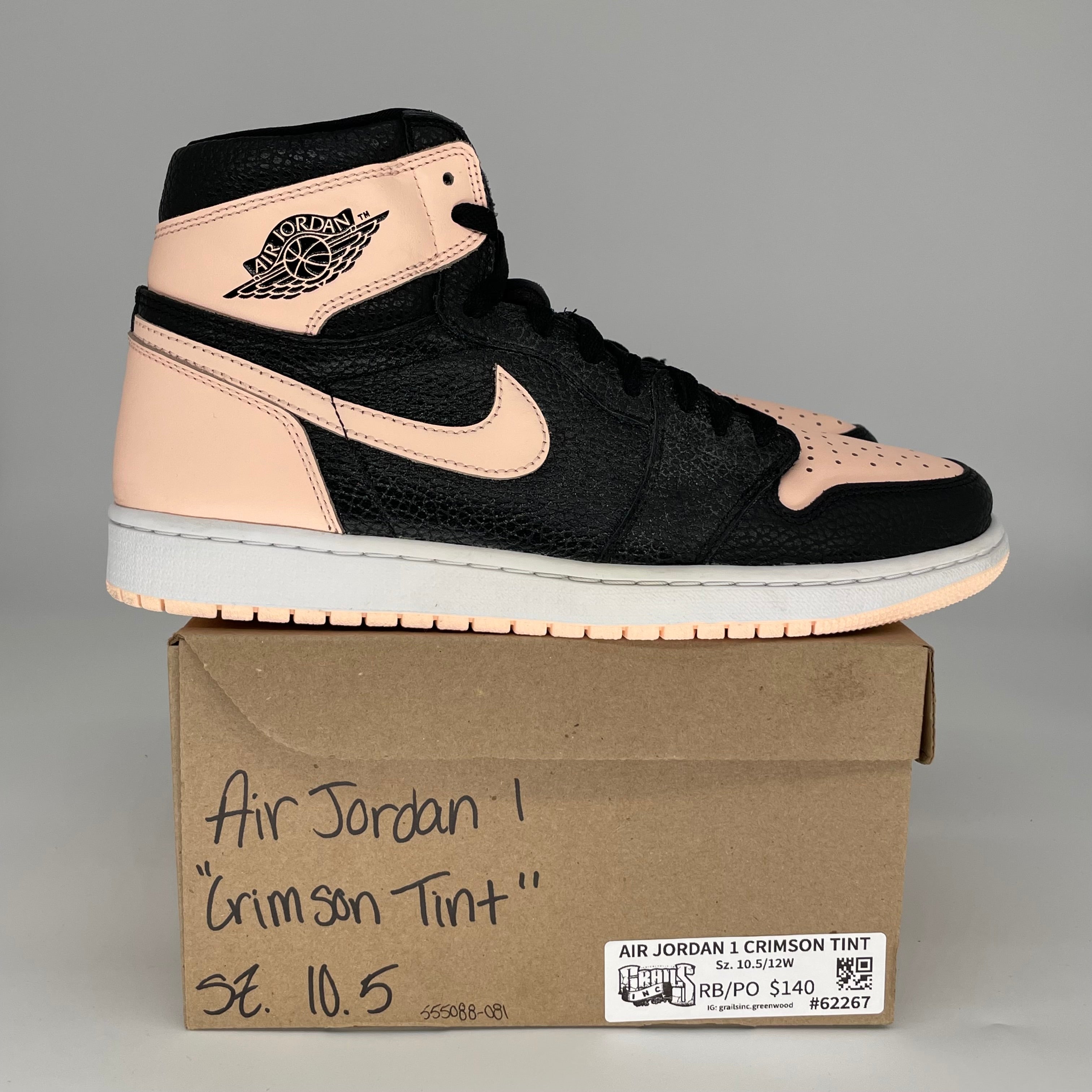 AIR JORDAN 1 CRIMSON TINT SIZE 10.5 555088-081