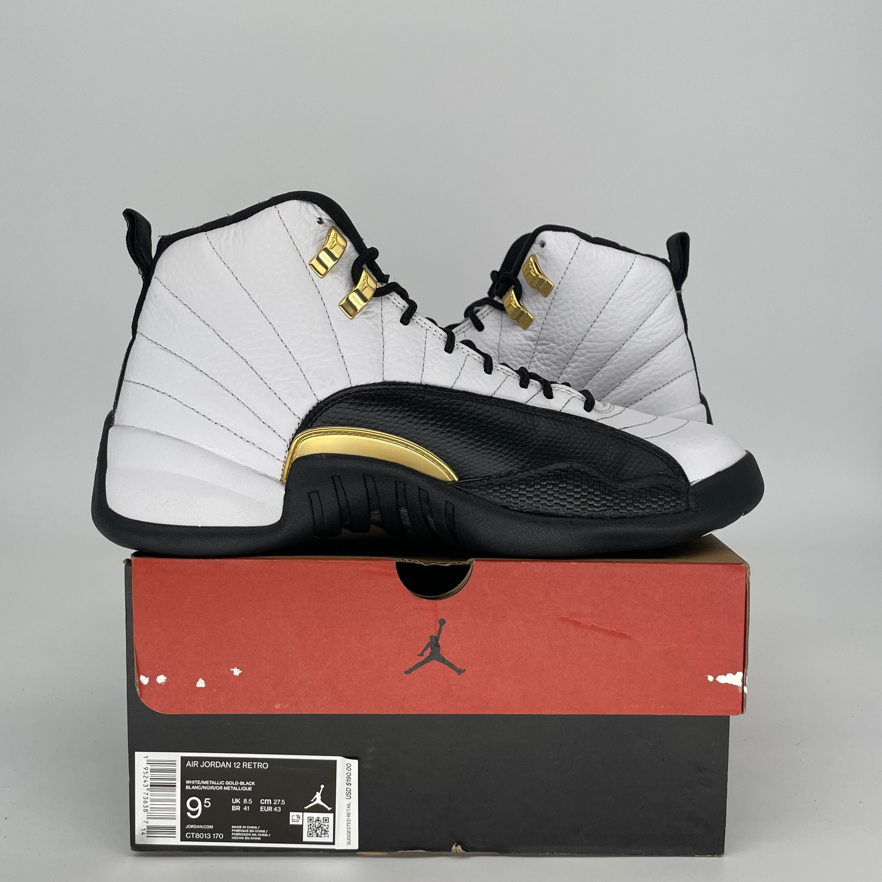 AIR JORDAN 12 ROYALTY TAXI SIZE 9.5 CT8013-170