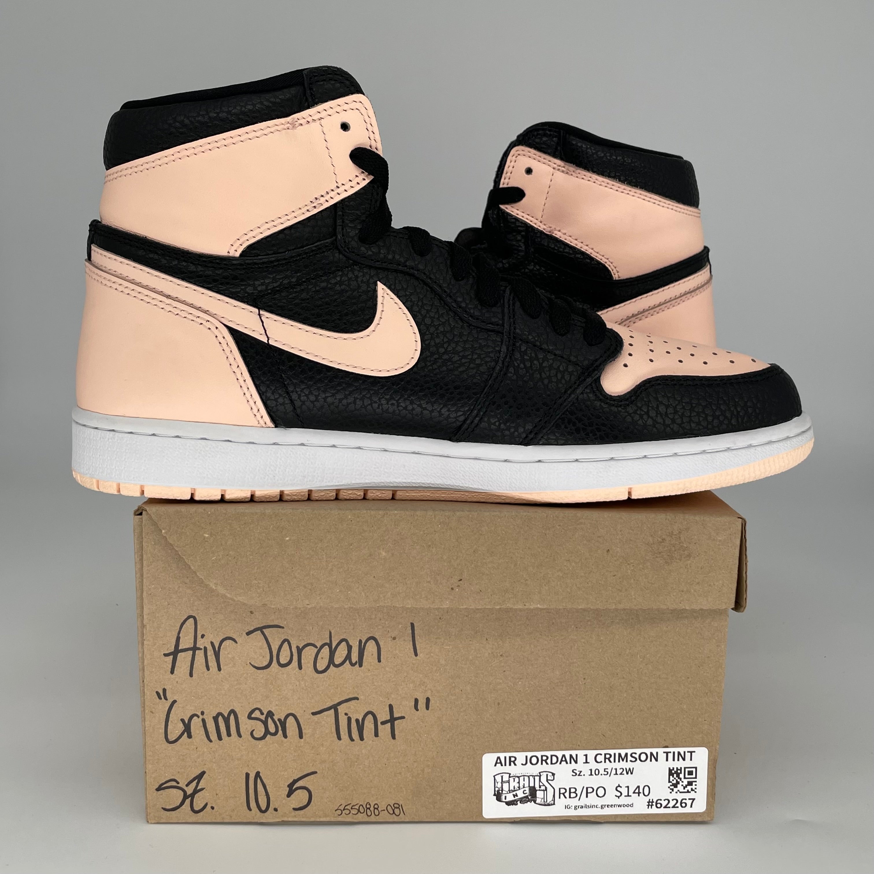 AIR JORDAN 1 CRIMSON TINT SIZE 10.5 555088-081