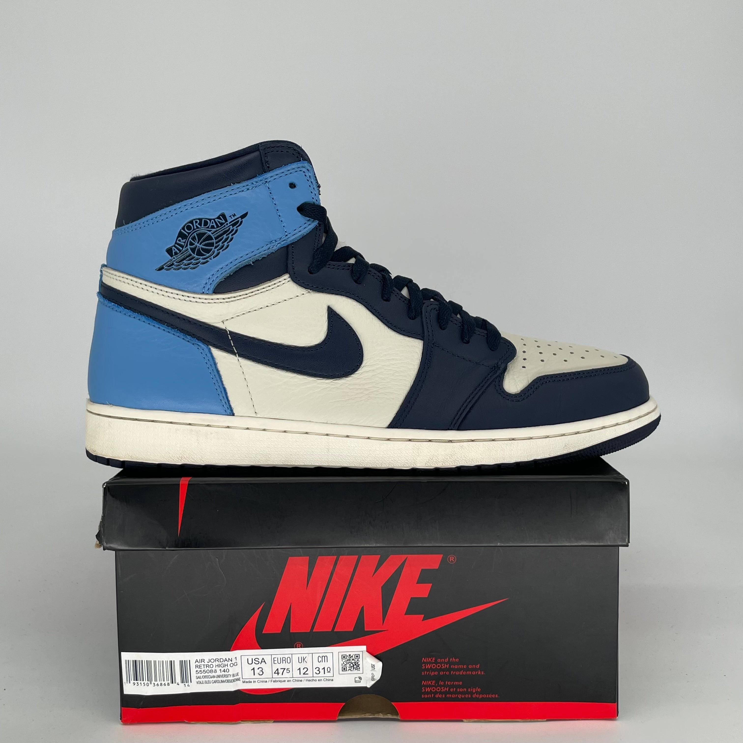 AIR JORDAN 1 OBSIDIAN SIZE 13 555088-140