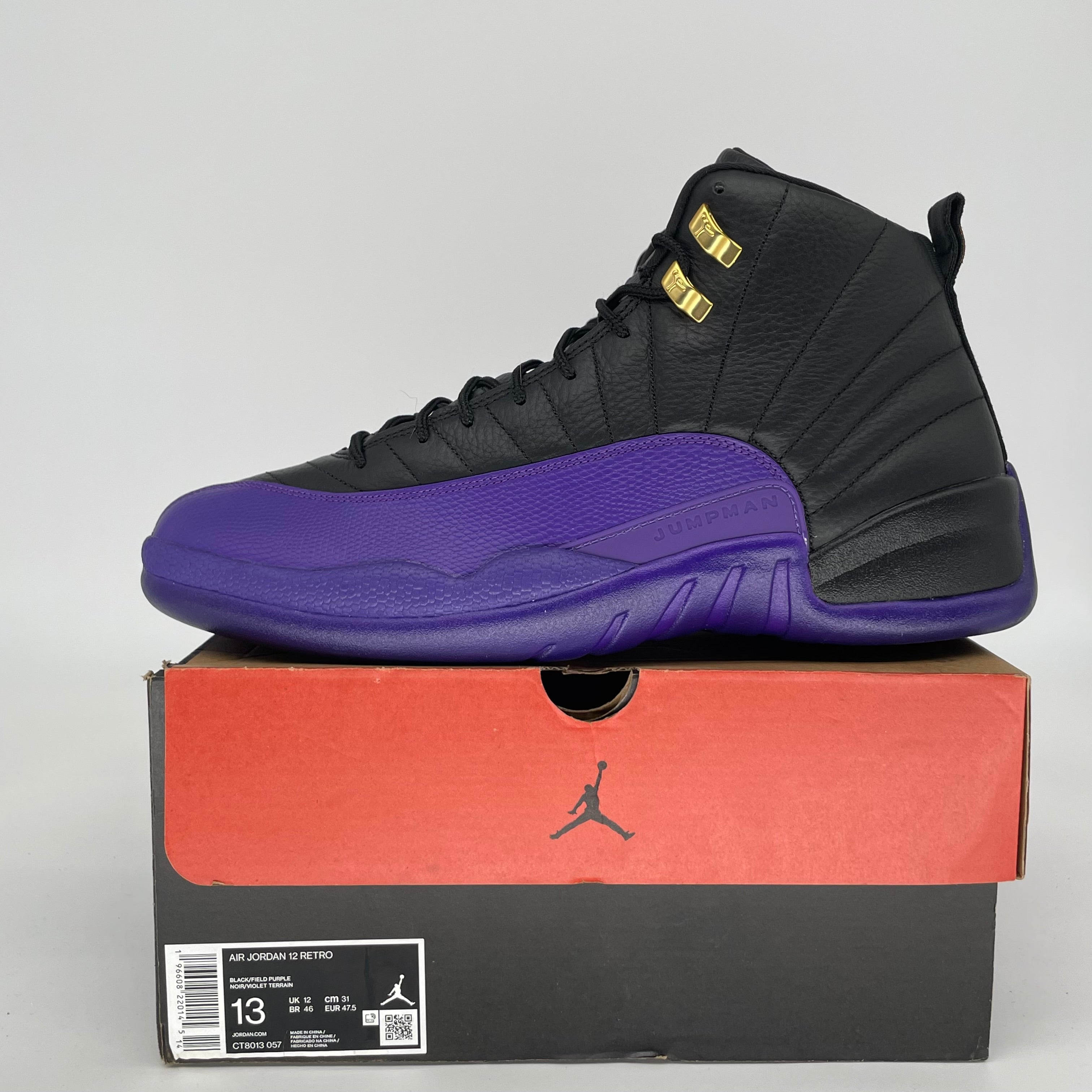 AIR JORDAN 12 FIELD PURPLE SIZE 13 CT8013-057