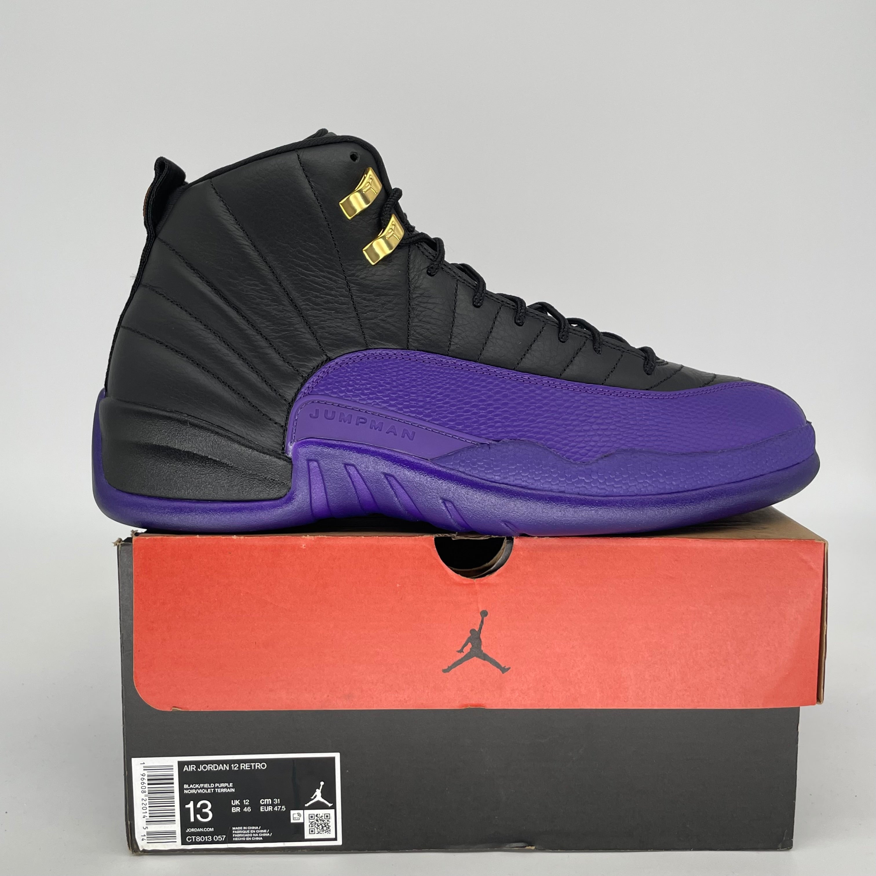 AIR JORDAN 12 FIELD PURPLE SIZE 13 CT8013-057