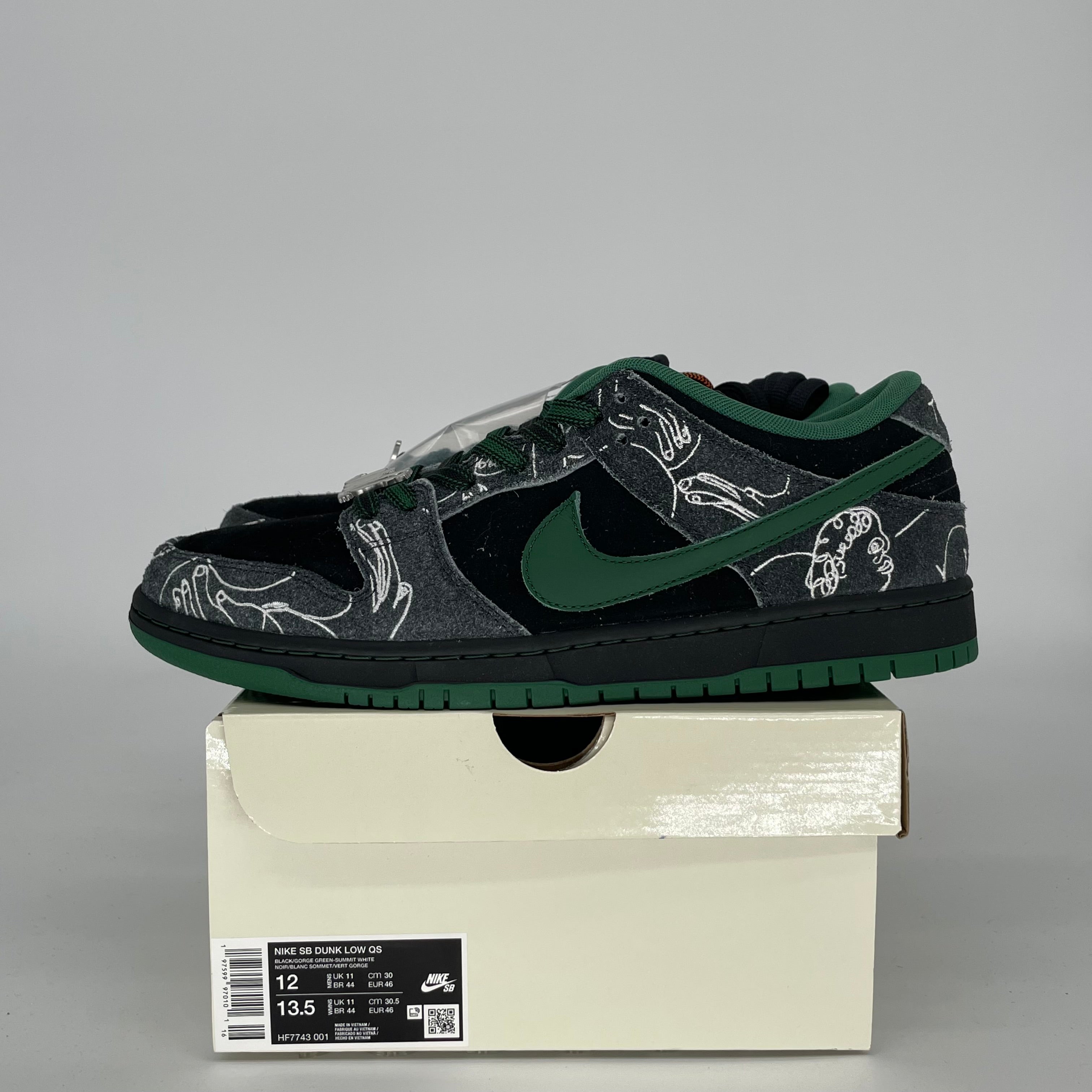 NIKE SB DUNK LOW THERE SKATEBOARDS SIZE 12 HF7743-001