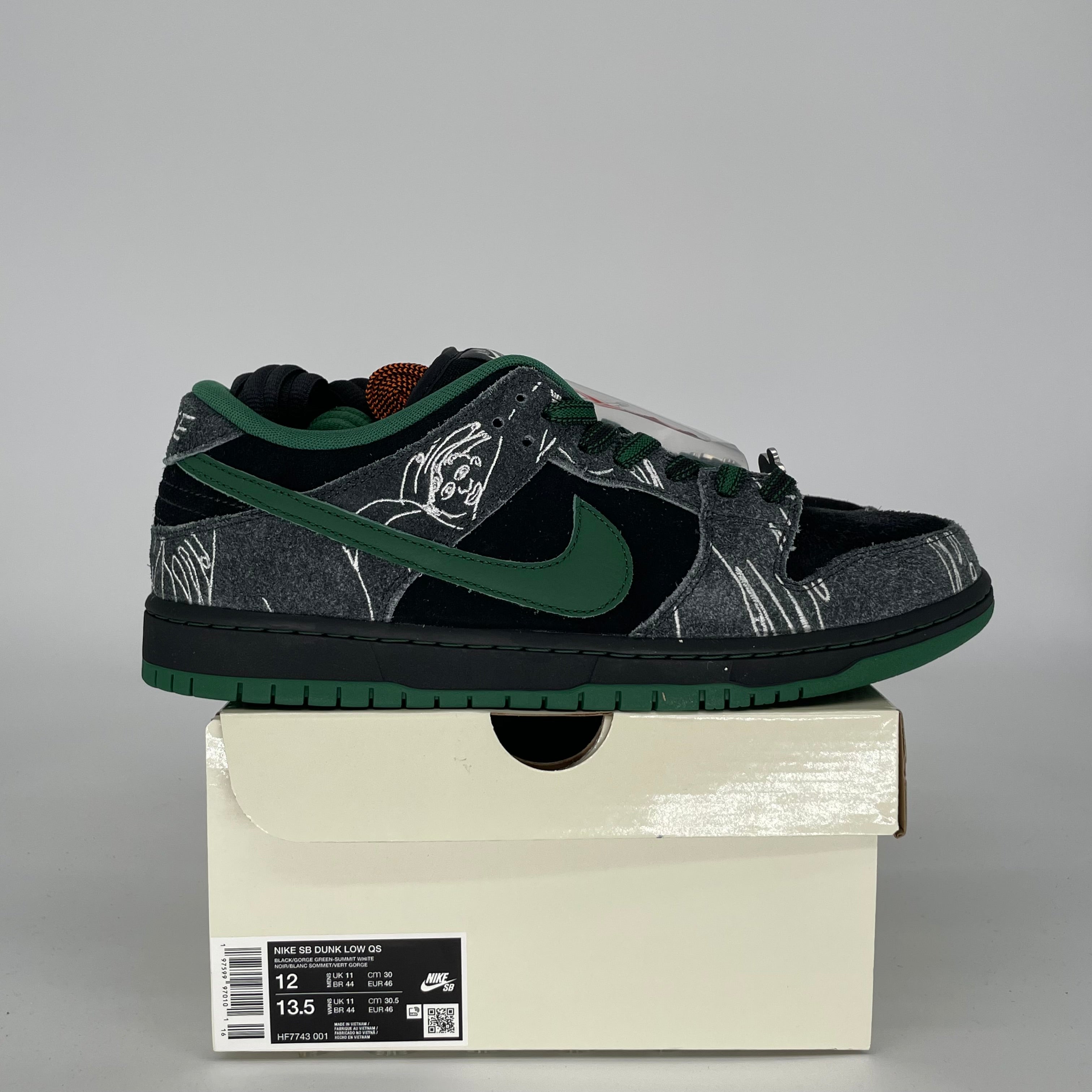 NIKE SB DUNK LOW THERE SKATEBOARDS SIZE 12 HF7743-001