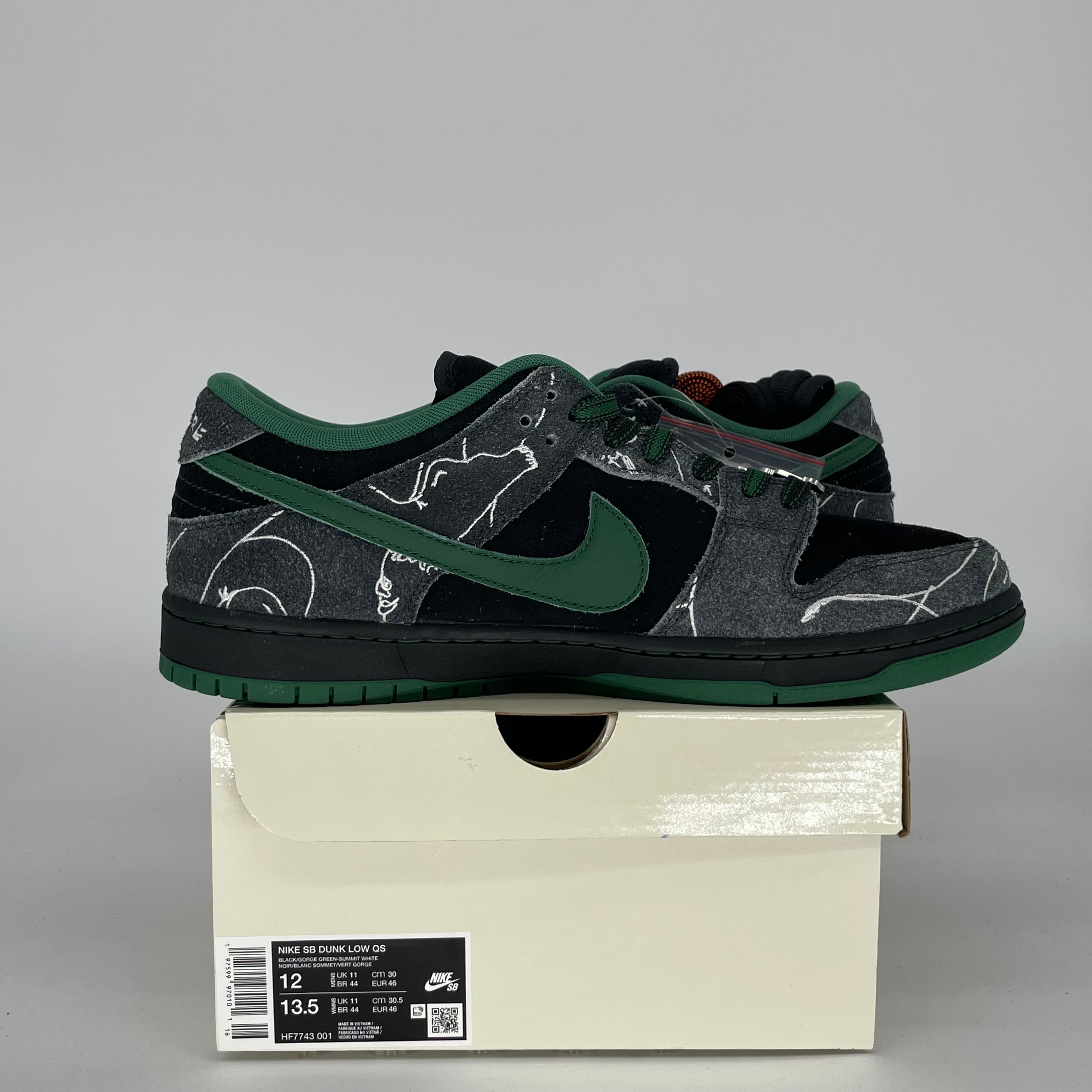 NIKE SB DUNK LOW THERE SKATEBOARDS SIZE 12 HF7743-001