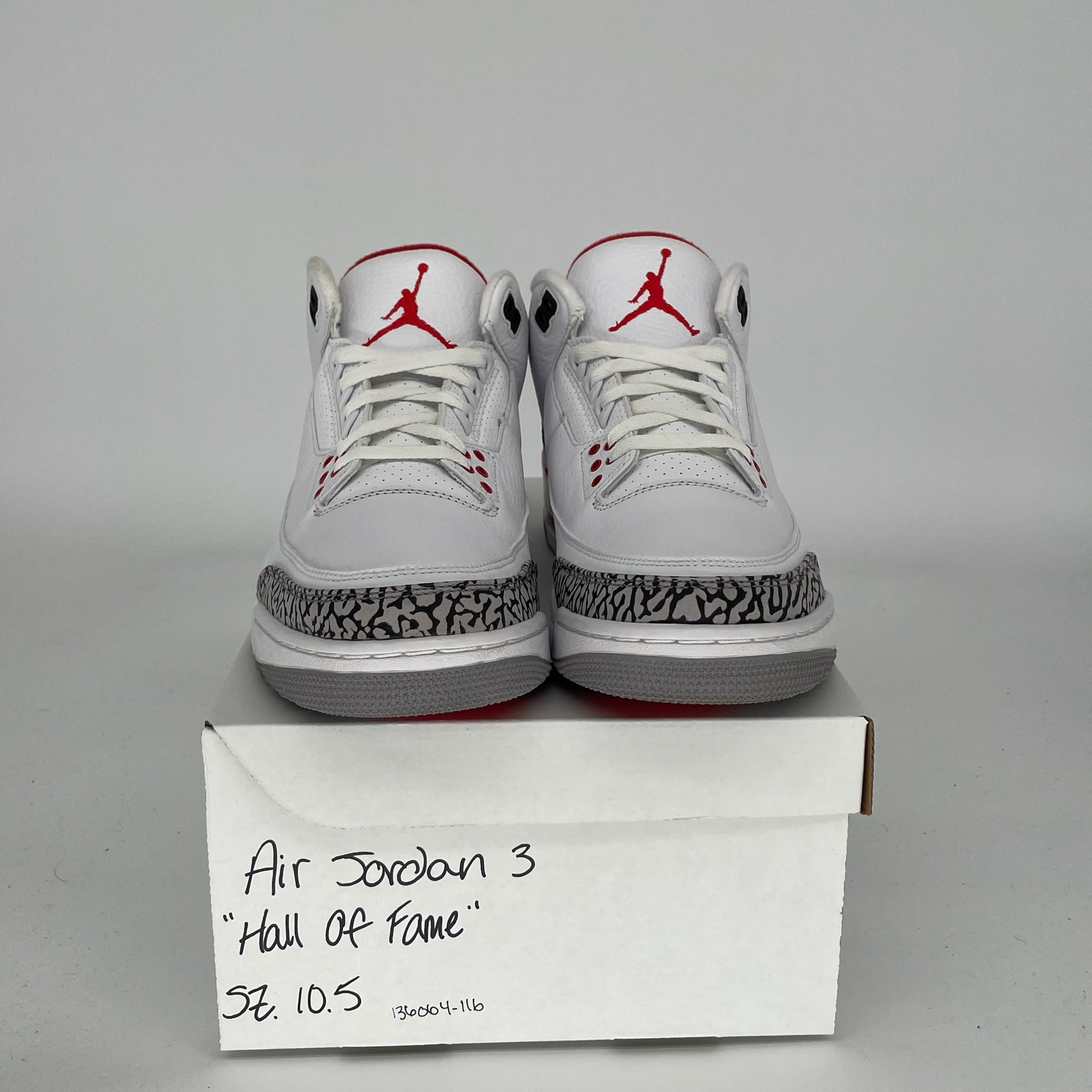 AIR JORDAN 3 HALL OF FAME SIZE 10.5 136064-116