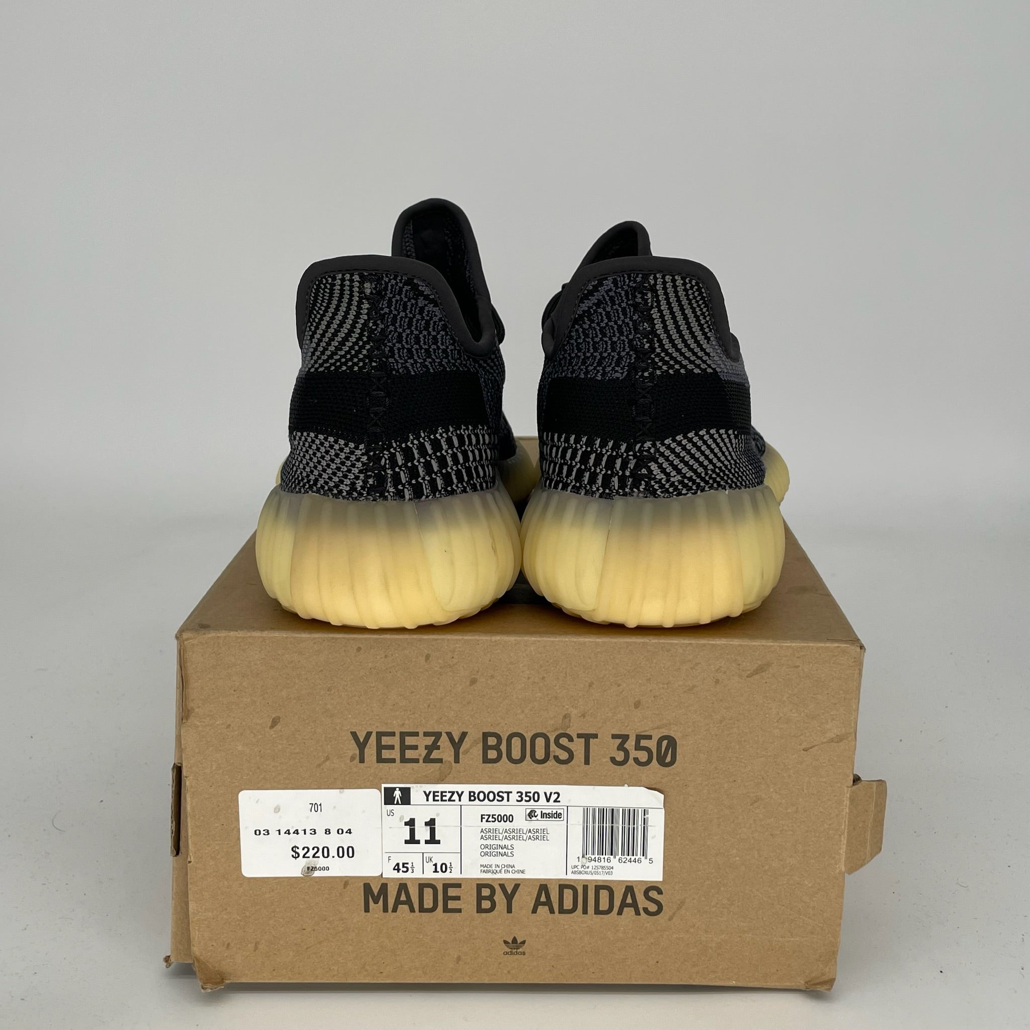 ADIDAS YEEZY 350 V2 CARBON SIZE 11 FZ5000