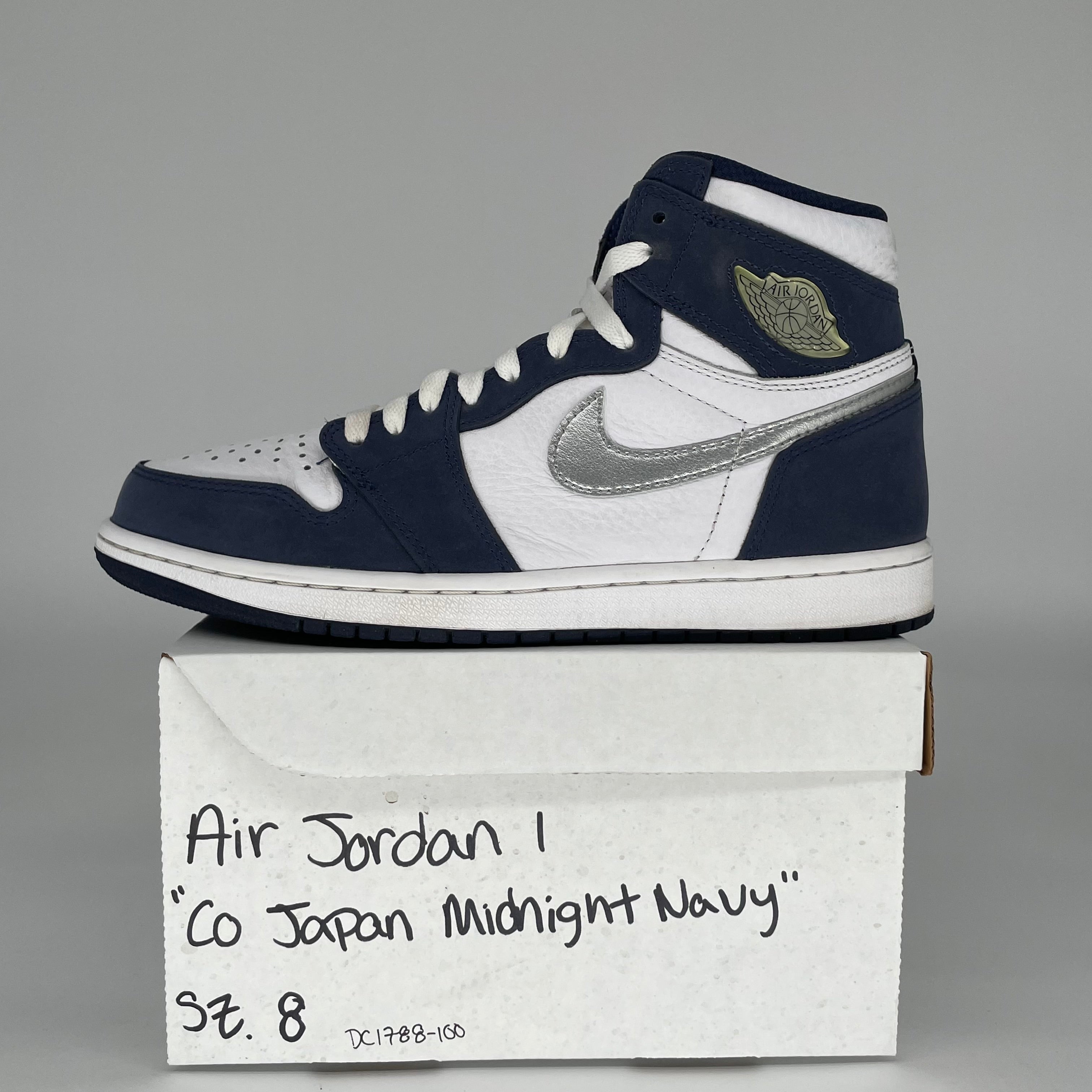 AIR JORDAN 1 CO JAPAN MIDNIGHT NAVY SIZE 8 DC1788-100