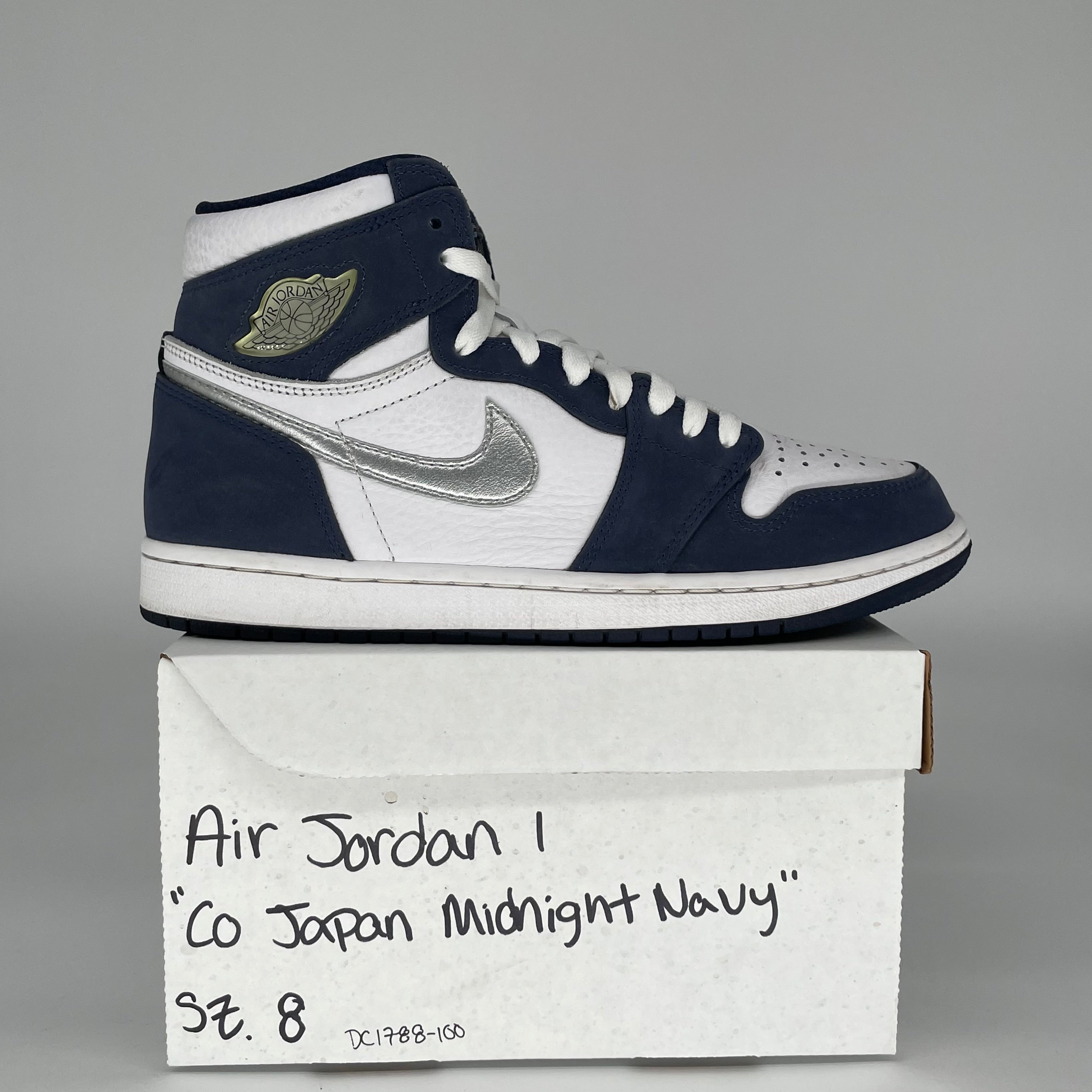 AIR JORDAN 1 CO JAPAN MIDNIGHT NAVY SIZE 8 DC1788-100