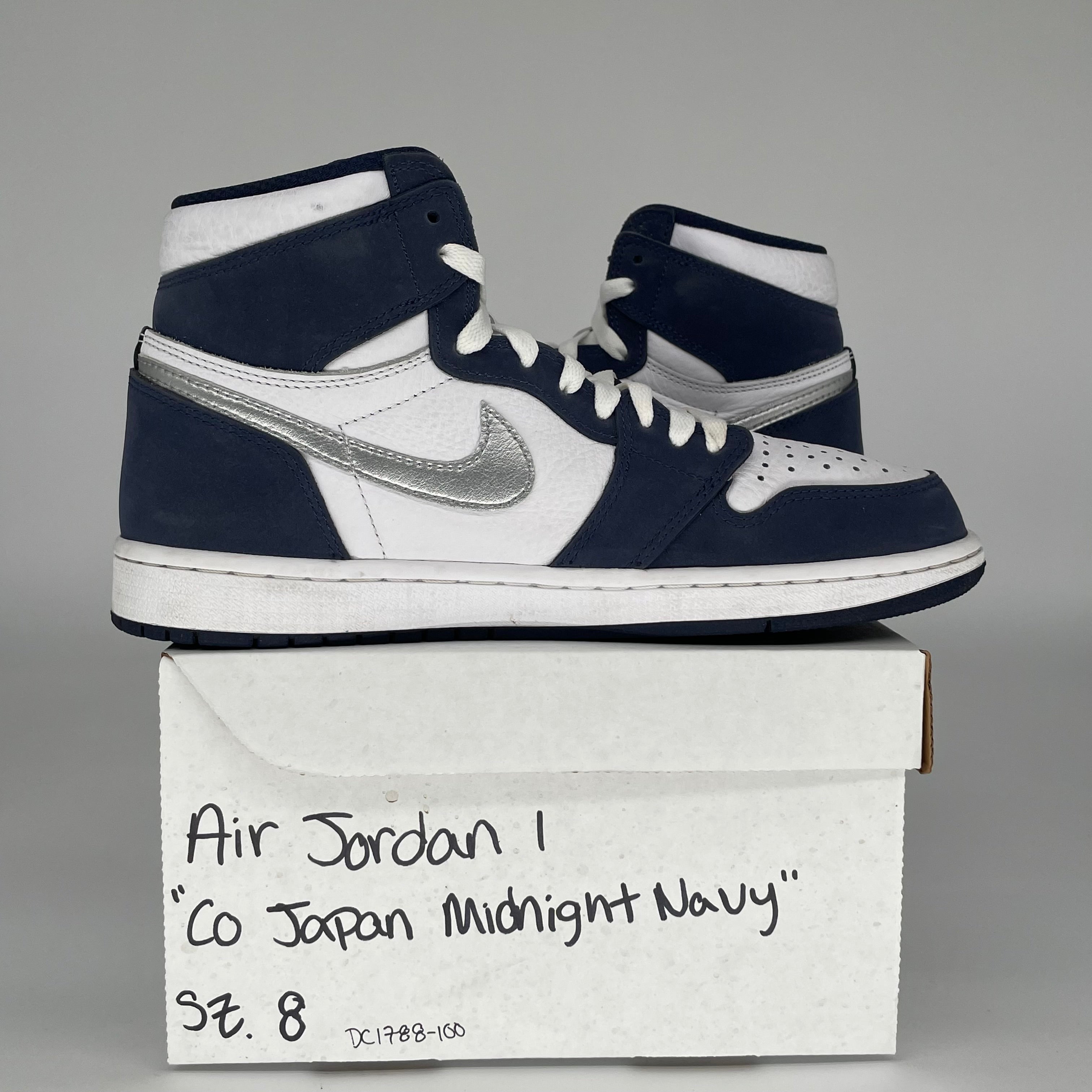 AIR JORDAN 1 CO JAPAN MIDNIGHT NAVY SIZE 8 DC1788-100