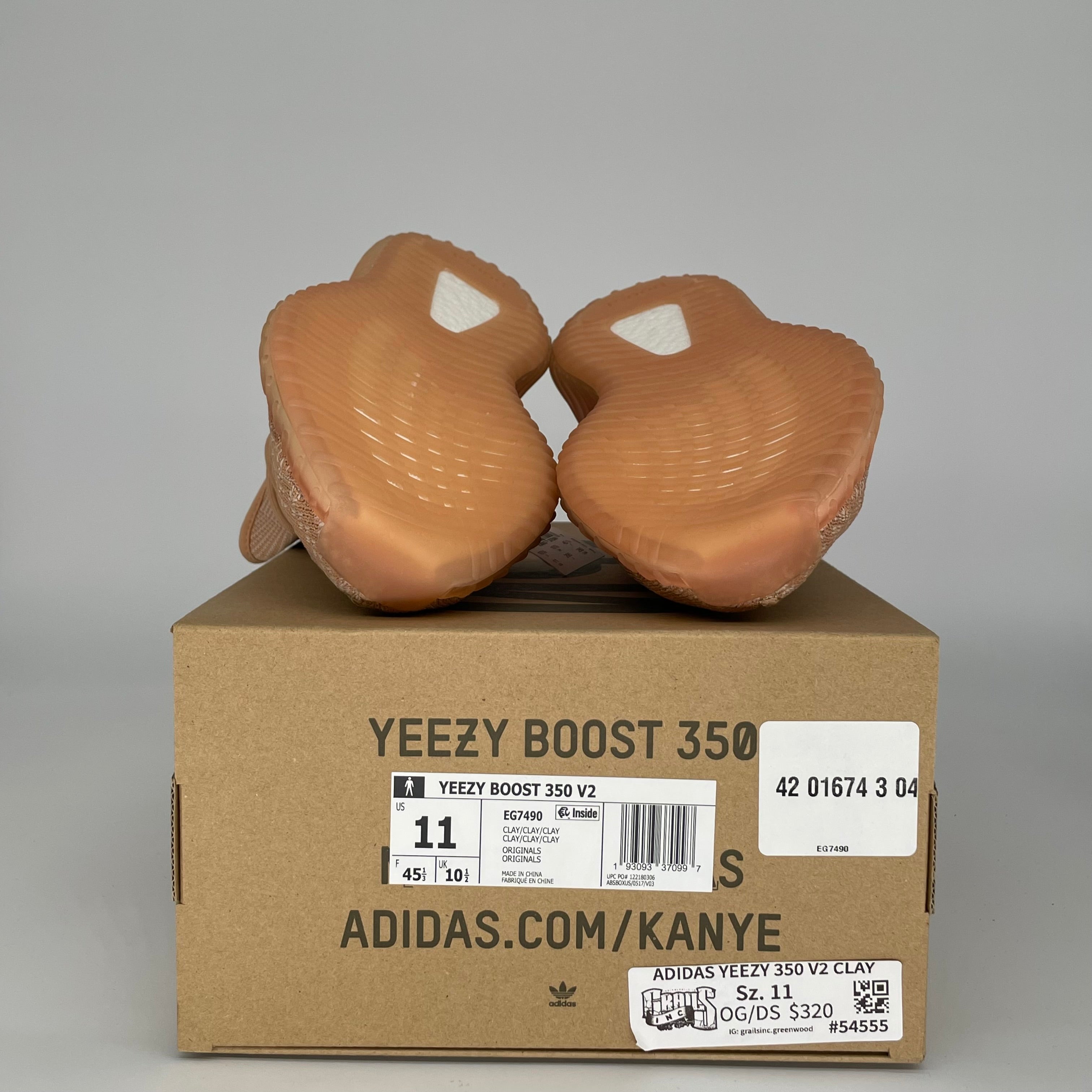 ADIDAS YEEZY 350 V2 CLAY SIZE 11 EG7490