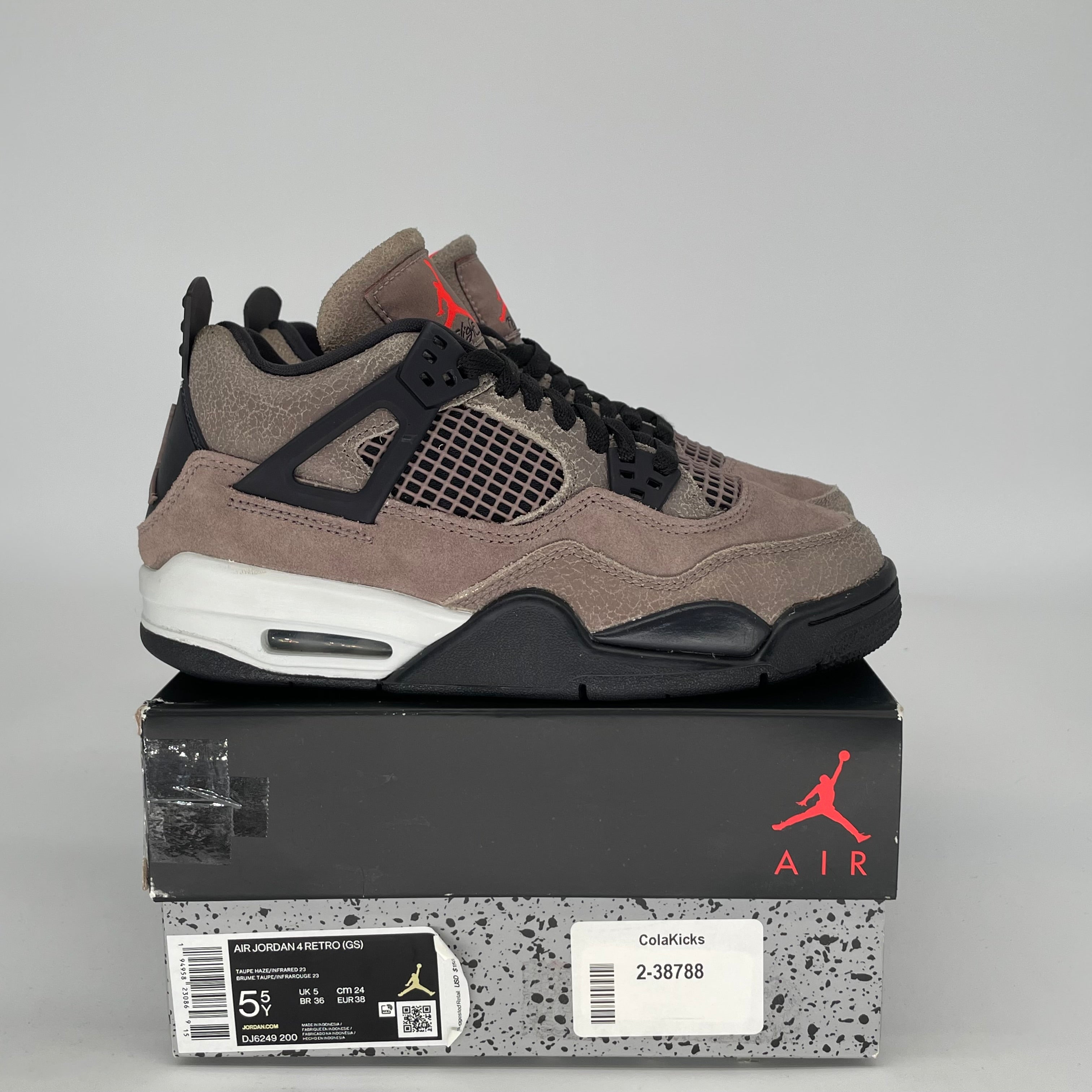 AIR JORDAN 4 TAUPE HAZE SIZE 5.5Y DJ6249-200